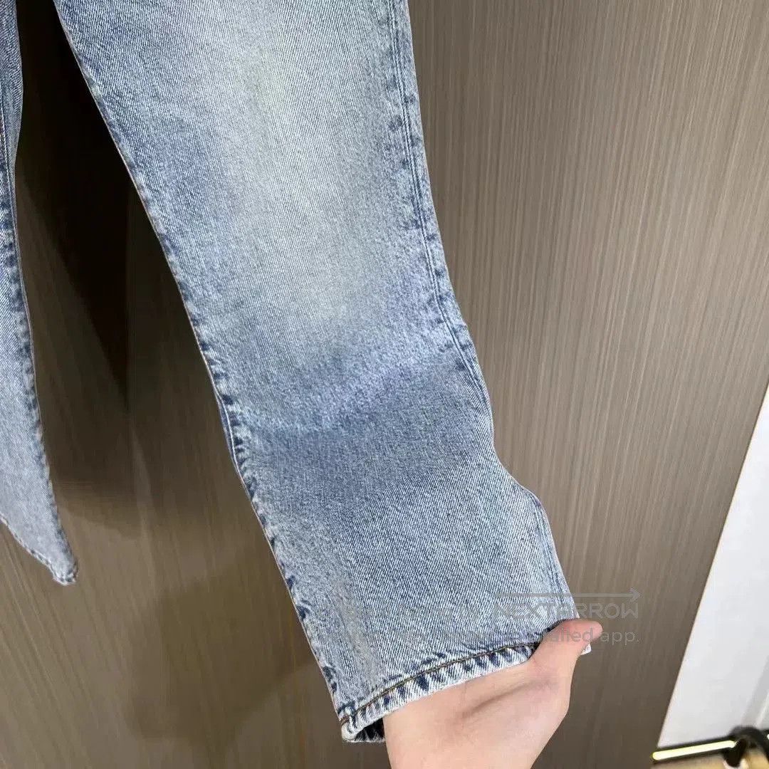 Acne Studios Acne Studios Washed Leather Patch Jeans. Size 25" / US 0 / IT 36 - 4 Thumbnail