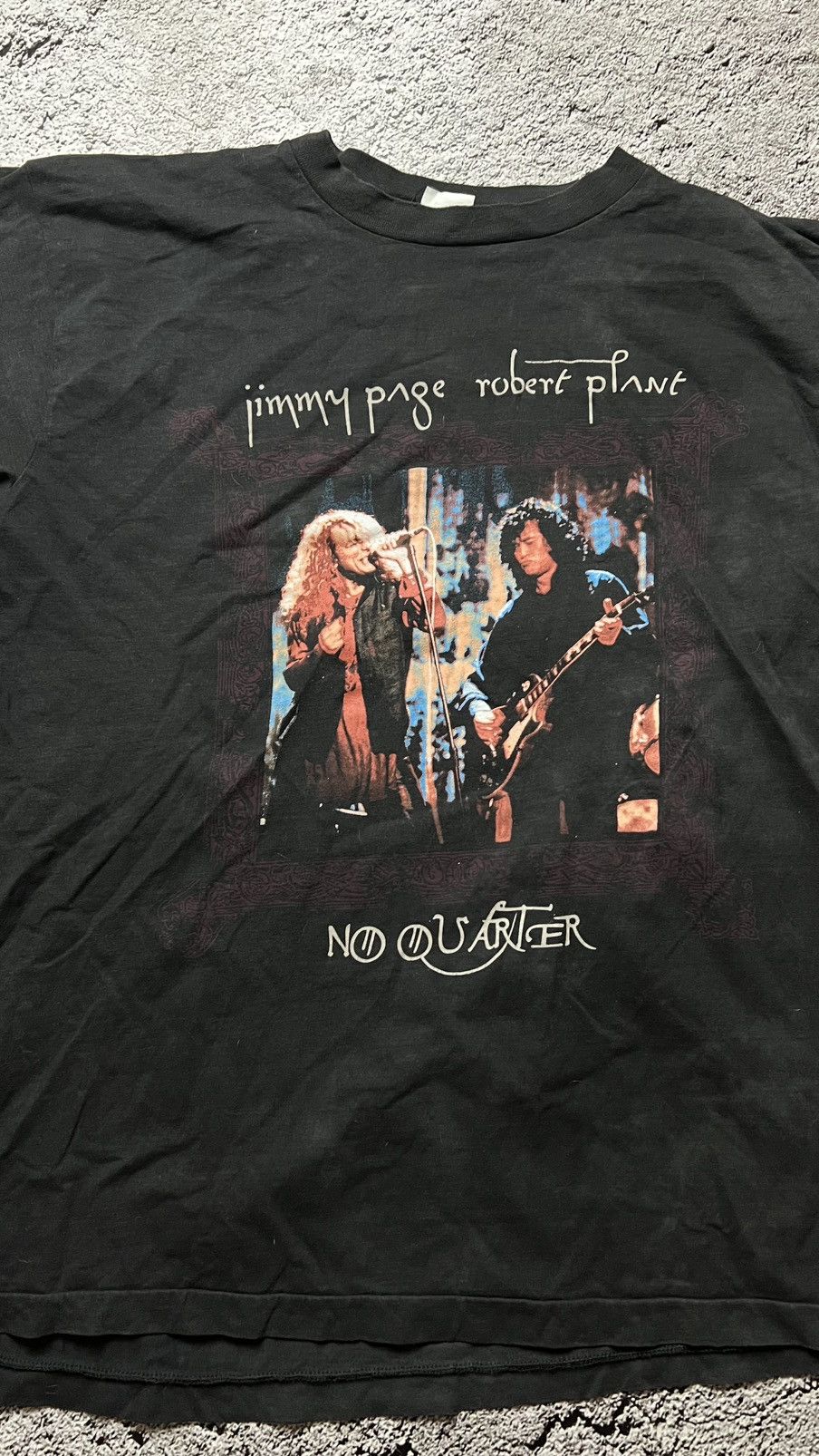 Vintage 1995 Jimmy Page Robert Plant no quarter Led Zeppelin t shirt Size US L / EU 52-54 / 3 - 4 Thumbnail