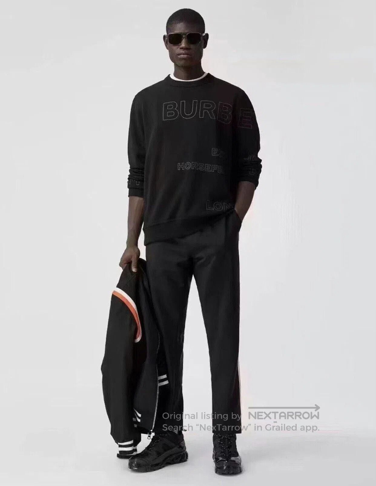 Burberry Burberry Men's Black Logo Long. Size US S / EU 44-46 / 1 - 2 Thumbnail