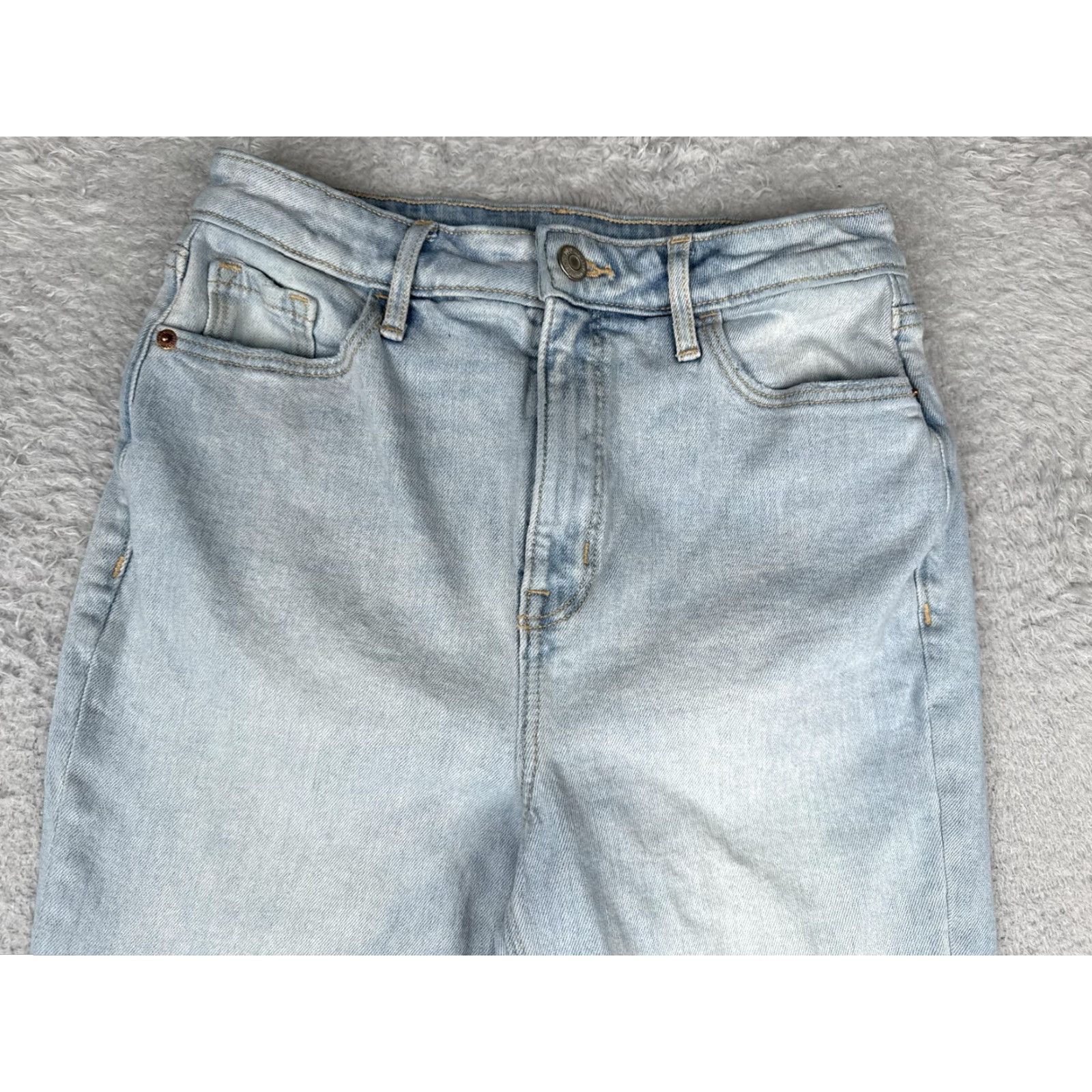 Old Navy VINTAGE Old Navy Higher High-Rise Flare Jeans Womens 4 Blue Light Wash Stretch 25x30 Size 27" / US 4 / IT 40 - 4 Thumbnail