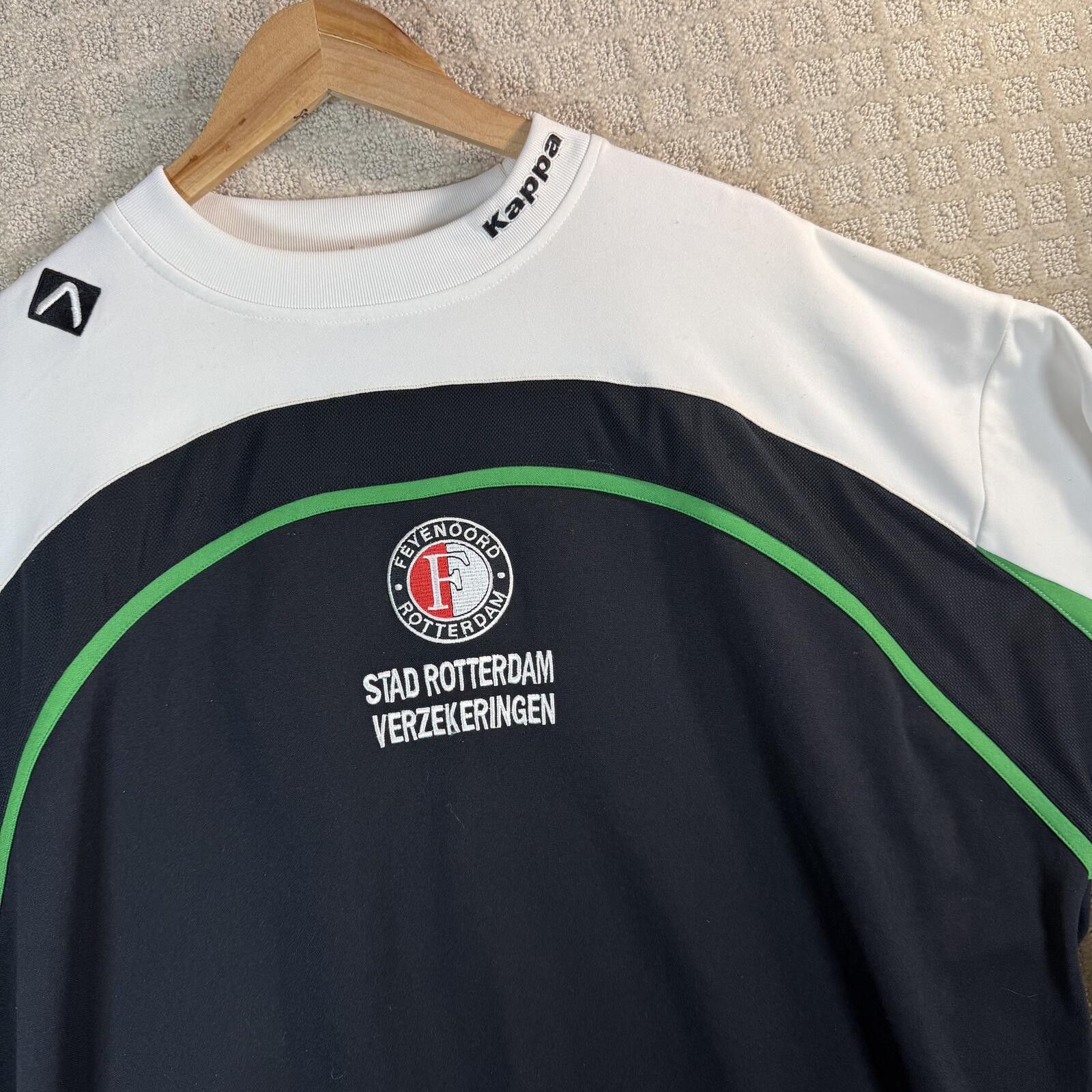 Kappa Vintage Kappa Feyenoord Rotterdam Pullover Sweater XXXL Size US XXL / EU 58 / 5 - 2 Thumbnail
