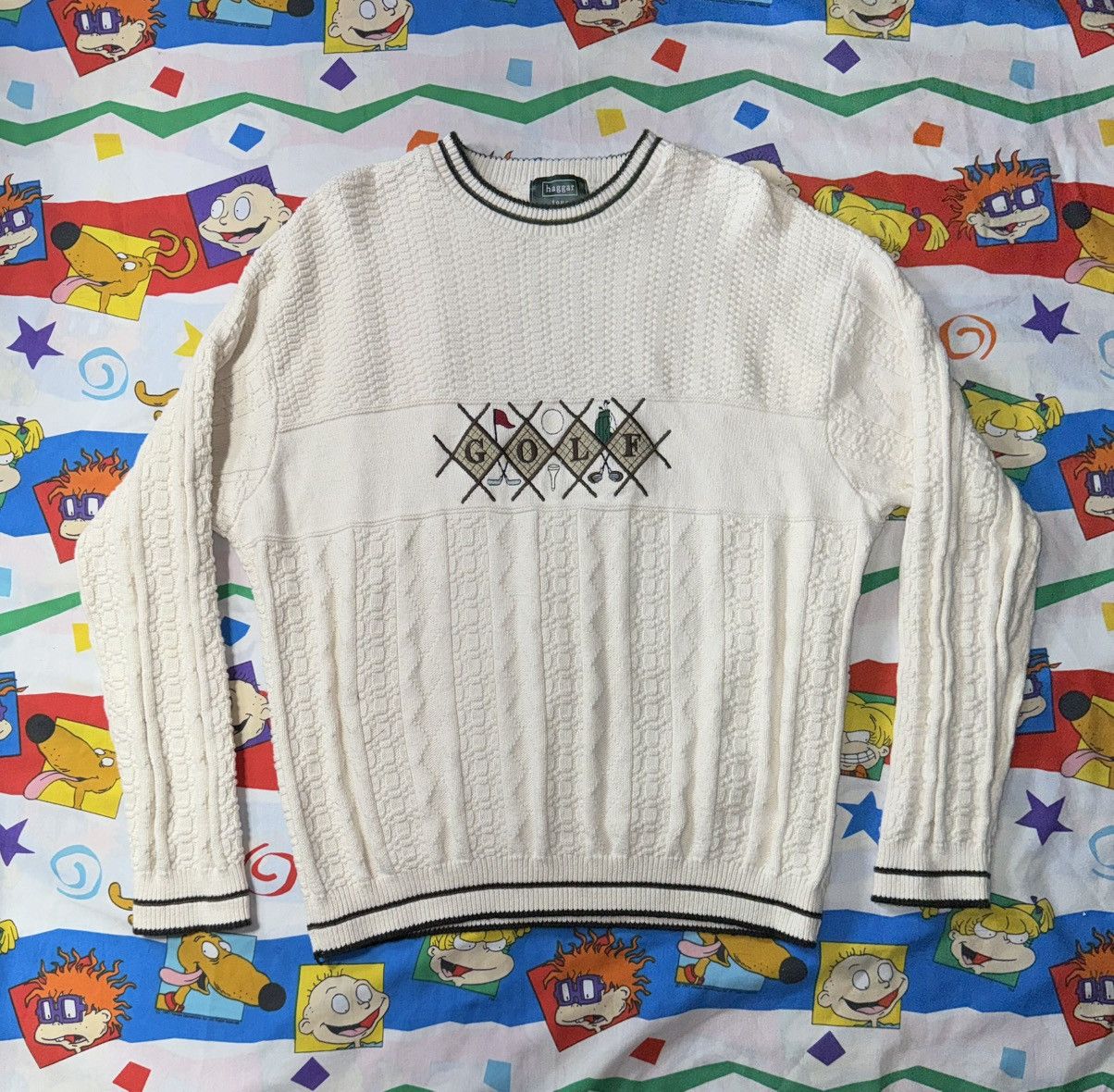 Other Vintage 90s Hangar Tour Golf Embroidered Sweater Size US XL / EU 56 / 4 - 1 Thumbnail