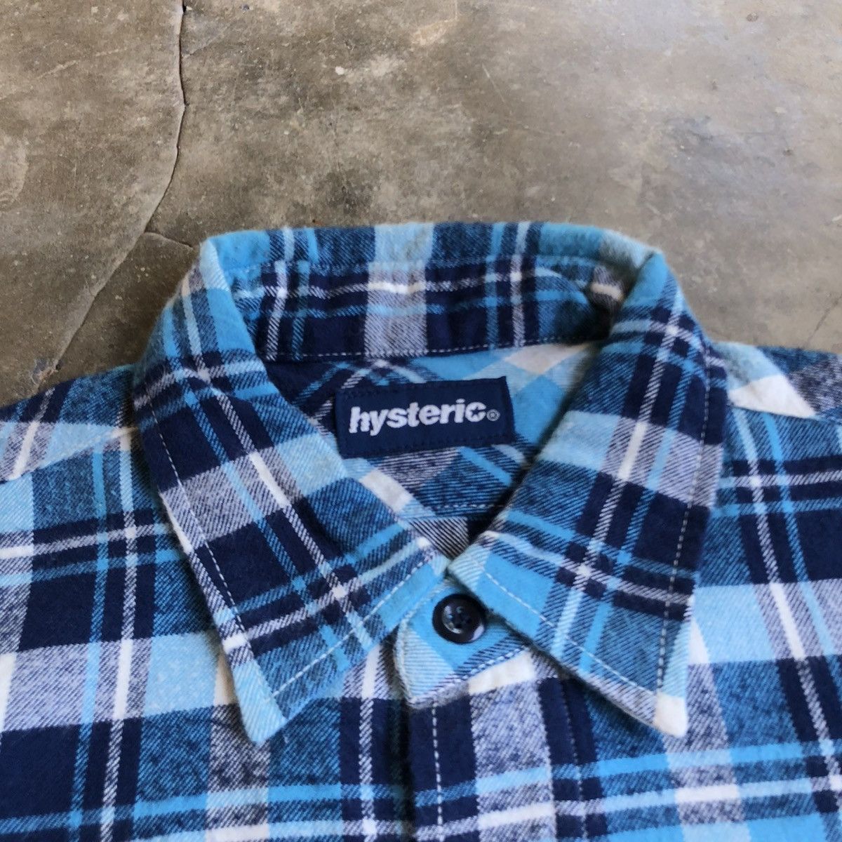 Hysteric Glamour Vintage Hysteric Glamour Veterano Flanel Plaid Shirt Blue Size US L / EU 52-54 / 3 - 10 Thumbnail
