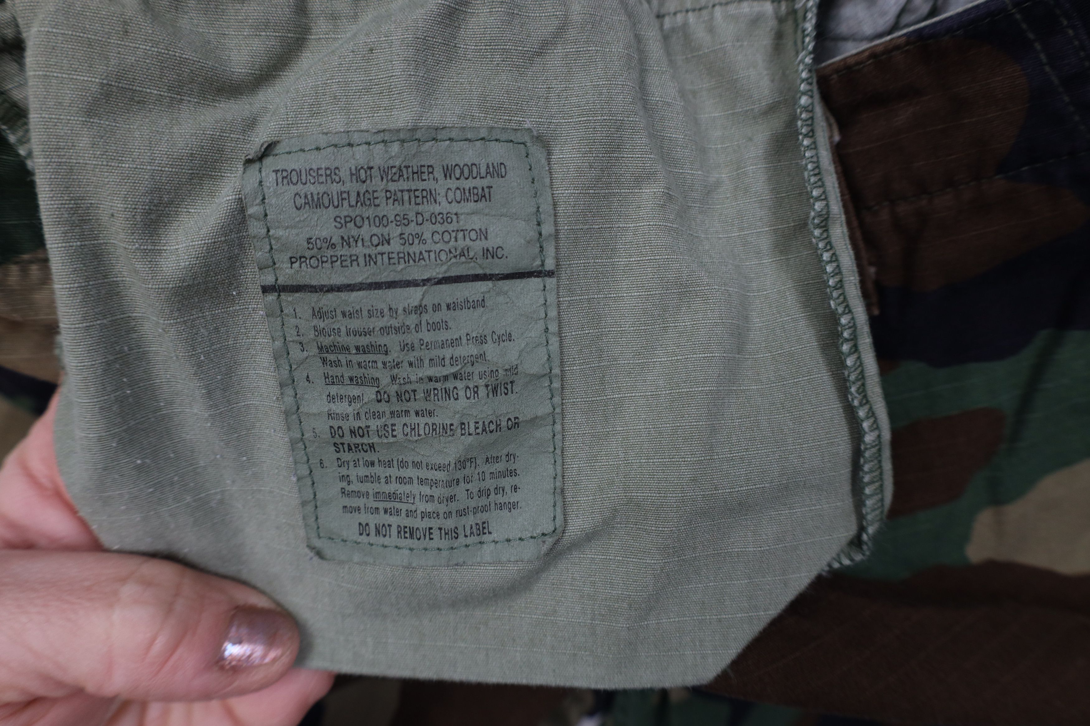 Propper Vintage 90s Propper USGI Camouflage Hot Weather Cargo Pants Size US 34 / EU 50 - 9 Thumbnail
