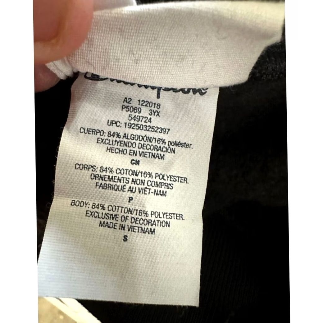 Champion Champion Jogger Pants Mens Small Black Reverse Weave Logo Tapered Drawstring Waist 34 In Se 30 In Inseam Casual Activewear Lounge Sportswear Size US 29 - 4 Thumbnail