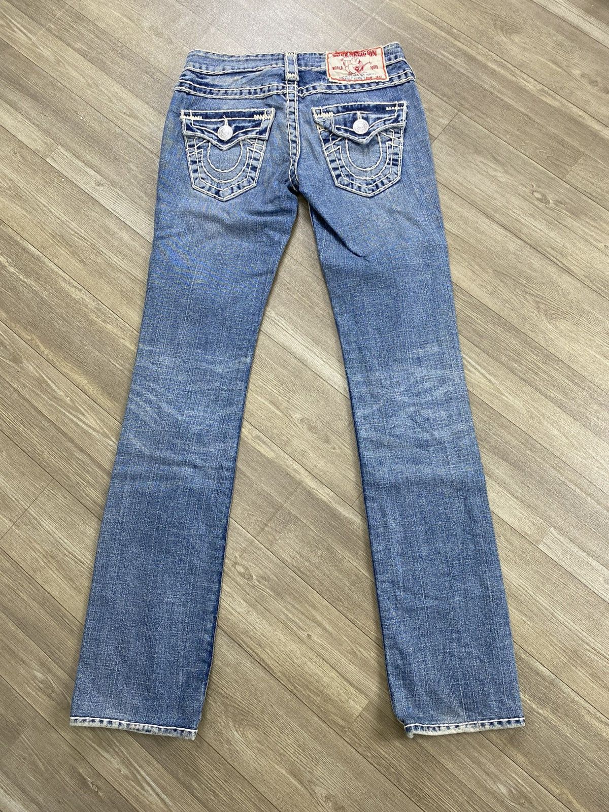 True Religion 2000s True Relligion Billy Super T Slim Straight Jeans Size US 26 / EU 42 - 17 Thumbnail