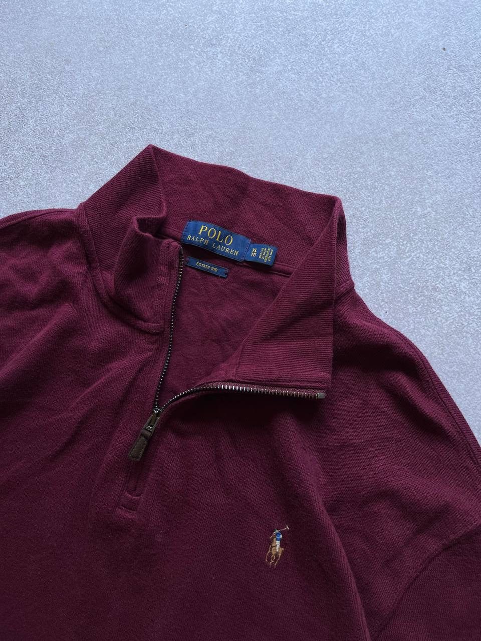 Polo Ralph Lauren × Vintage Vintage Polo Ralph Lauren Quarter Zip Sweatshirt Y2K XL Size US XL / EU 56 / 4 - 7 Thumbnail