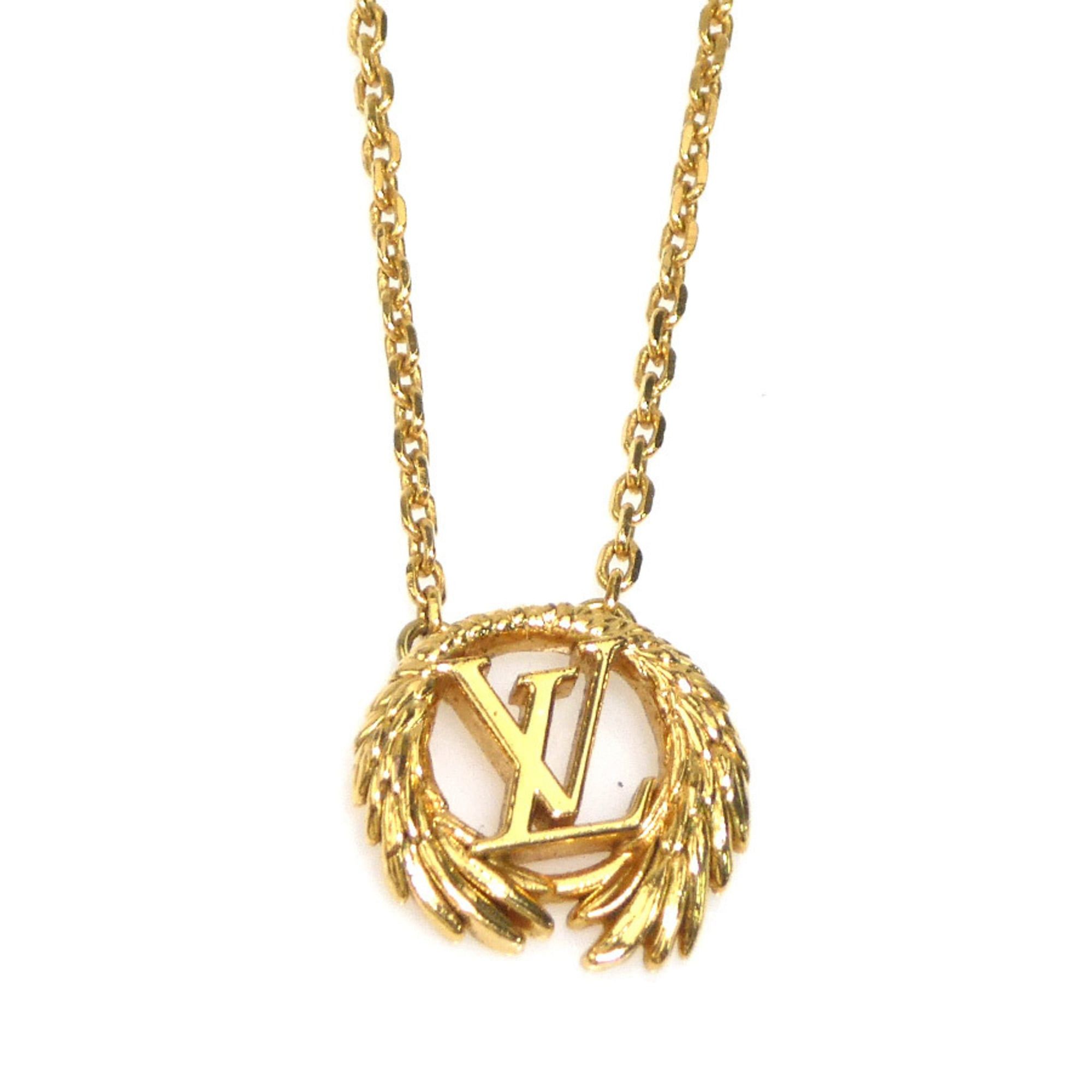 Louis Vuitton Louis Vuitton Collier Necklace, LV Angel Metal Gold, Women's, M64291 e61436i Size ONE SIZE - 1 Thumbnail