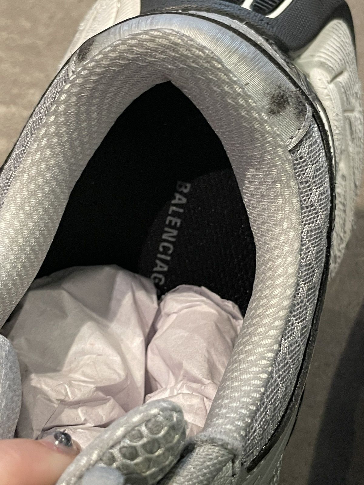 Balenciaga Stapler sneakers in gray and silver Size US 9 / IT 39 - 4 Thumbnail