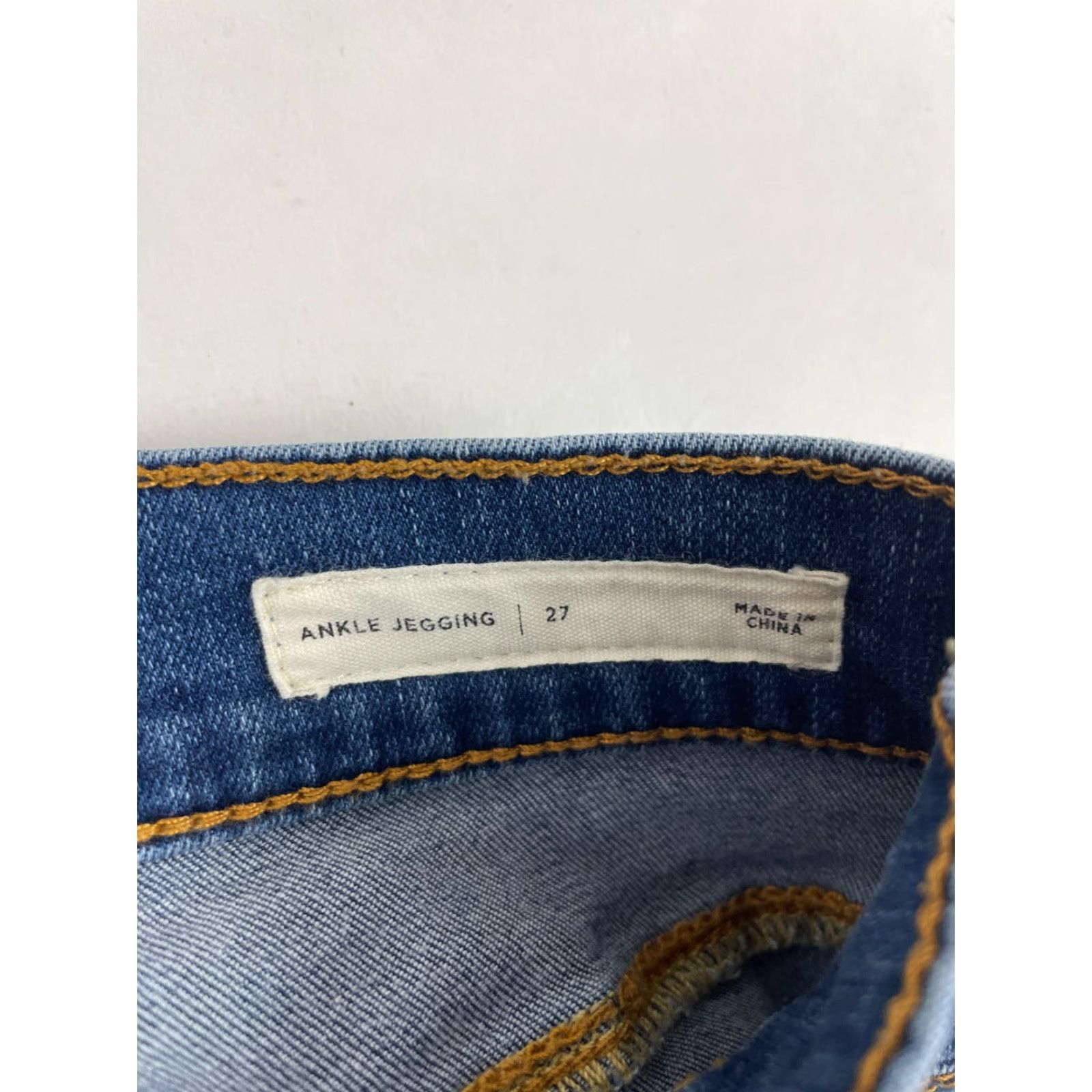 Pacsun PacSun Jeans Women's 27 Blue Denim Ankle Jegging Pockets Frayed Hem Regular Size 27 Womens Style Jeans PacSun Regular Fit 26.5 Inseam Vintage No N/A Size 27" / US 4 / IT 40 - 7 Thumbnail