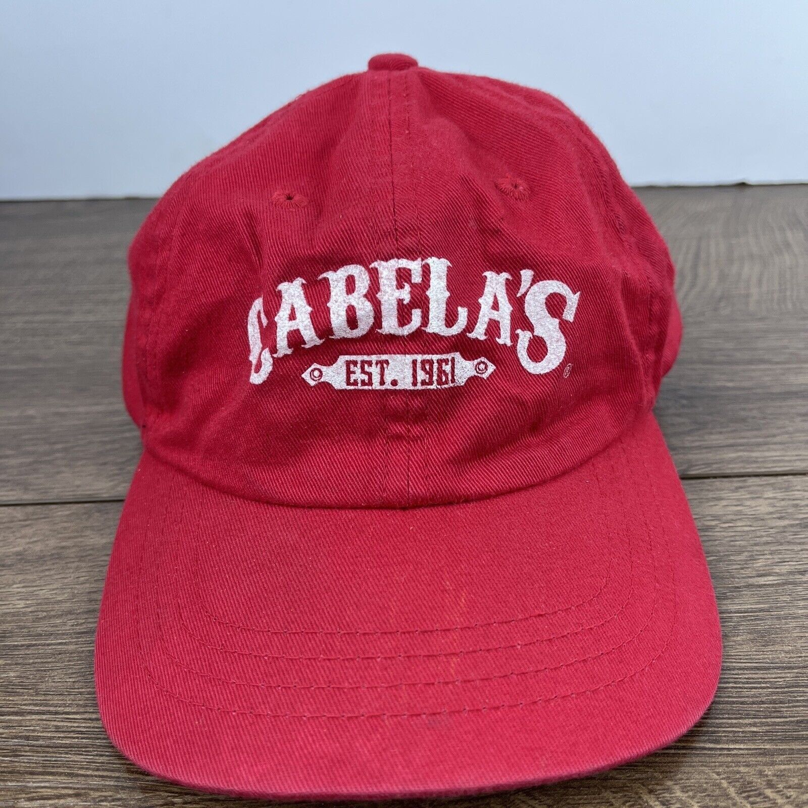 Other Cabela's Hat Cabelas Red Adjustable Hat Adult Size Hat Red C Size ONE SIZE - 4 Thumbnail