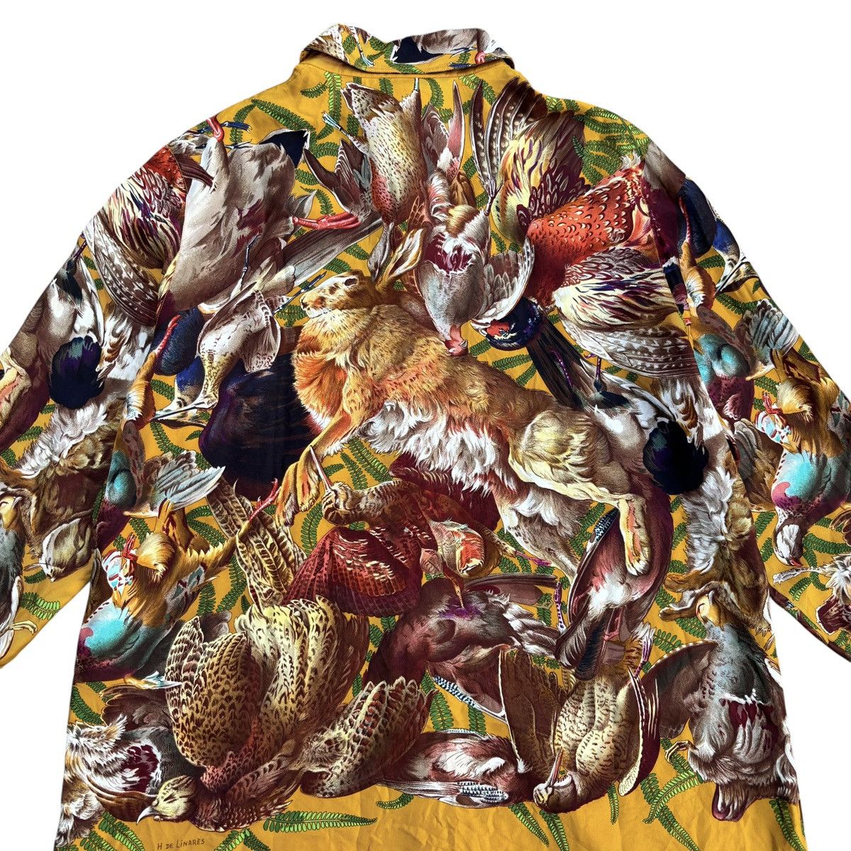 Hermes Vintage Hermes Henri de Linares Silk Shirt Size US M / EU 48-50 / 2 - 10 Thumbnail