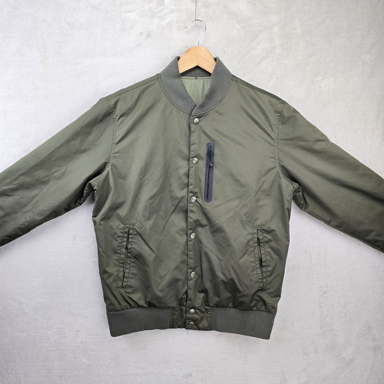 Nike Vtg Nike Reversible Bomber Jacket Mens Medium Y2K Gray Tag Size US M / EU 48-50 / 2 - 2 Thumbnail