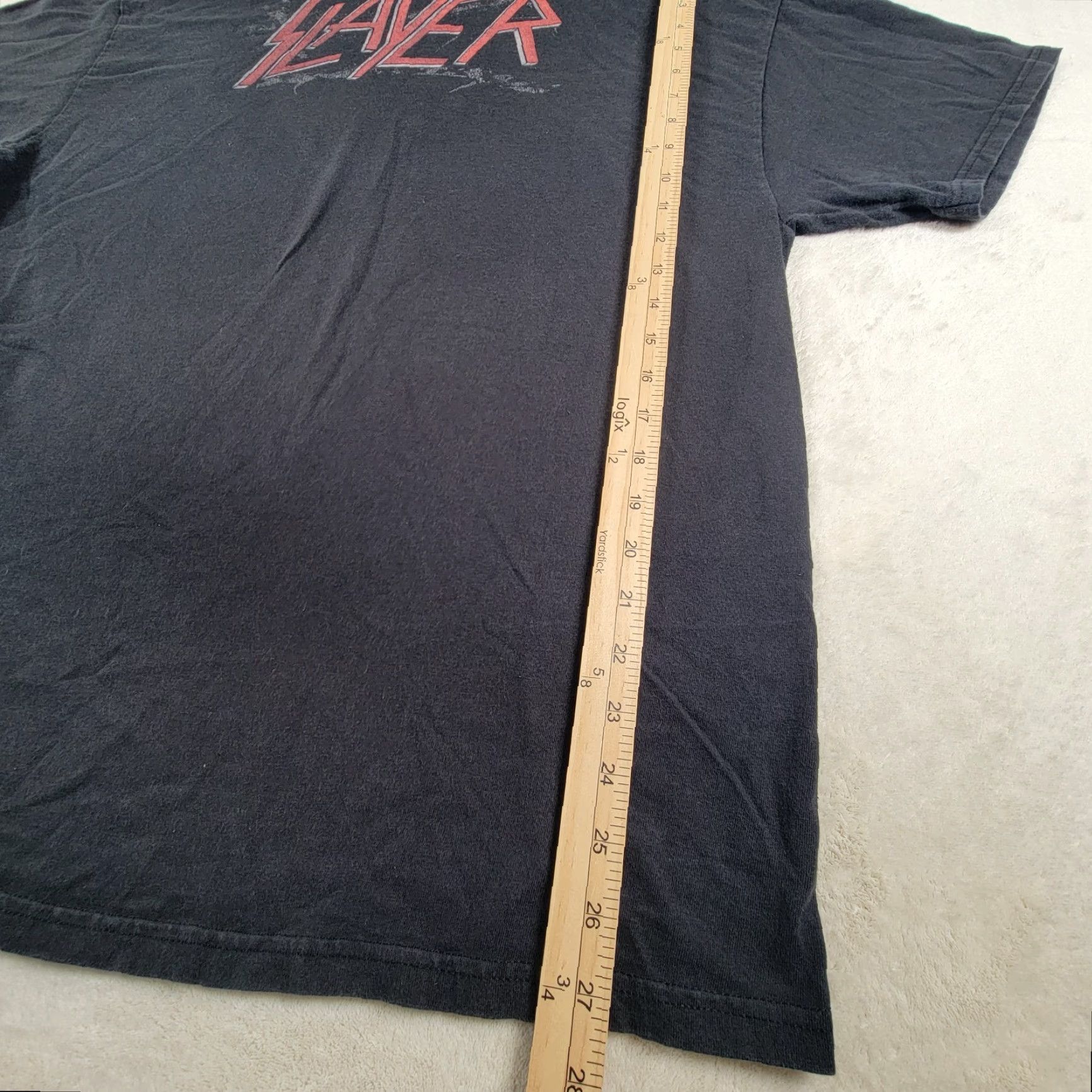 Hanes VINTAGE Slayer Concert Tour Graphic T Shirt Skull Metal Rock XL Hanes Black Mens Size US XL / EU 56 / 4 - 5 Thumbnail