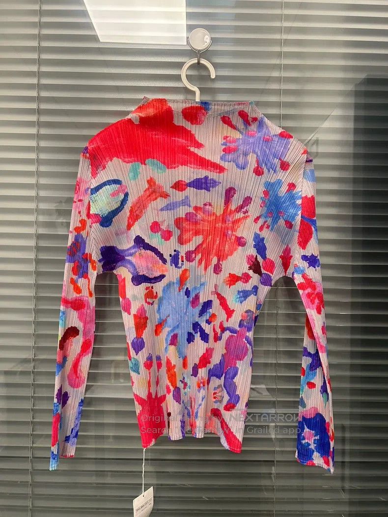 Issey Miyake Issey Miyake Turtleneck Long Sleeve T-Shirt Size L / US 10 / IT 46 - 2 Thumbnail