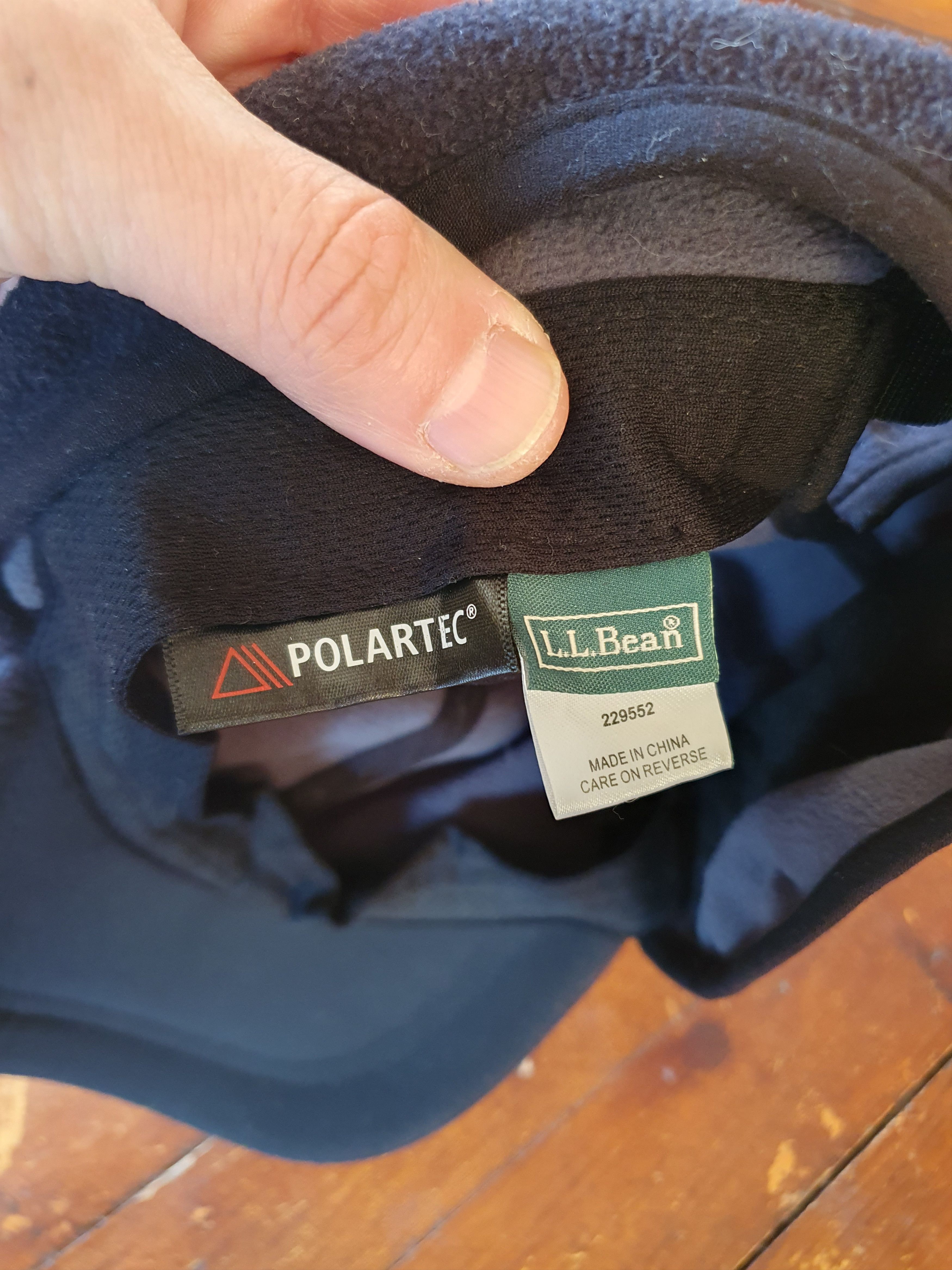 L.L. Bean L.L. Bean Ear Flap Hat Polartec Cap Fleece Strap Back Hat Size ONE SIZE - 3 Thumbnail