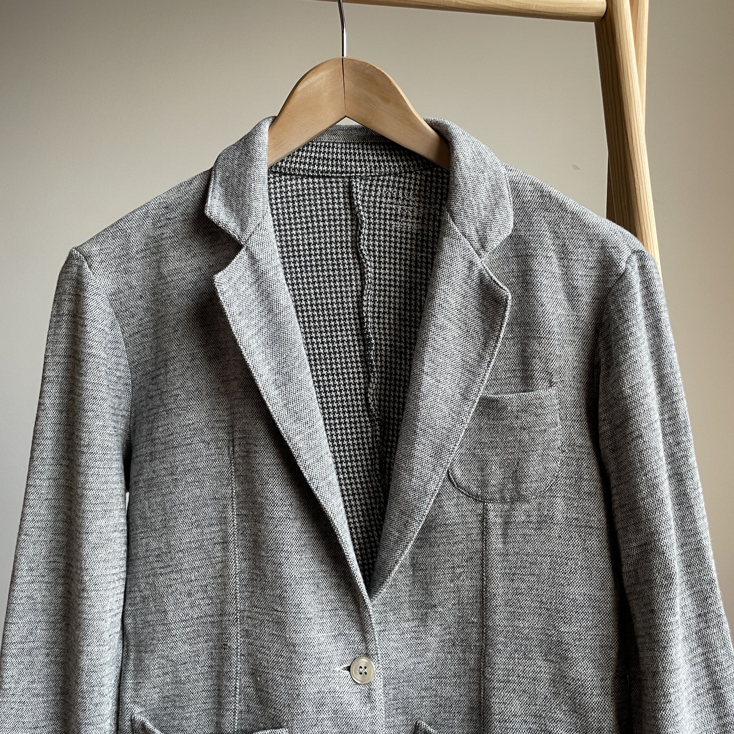 MAJESTIC FILATURES Majestic Filatures Cotton Cashmere Houndstooth Womens Blazer Size S / US 4 / IT 40 - 4 Thumbnail