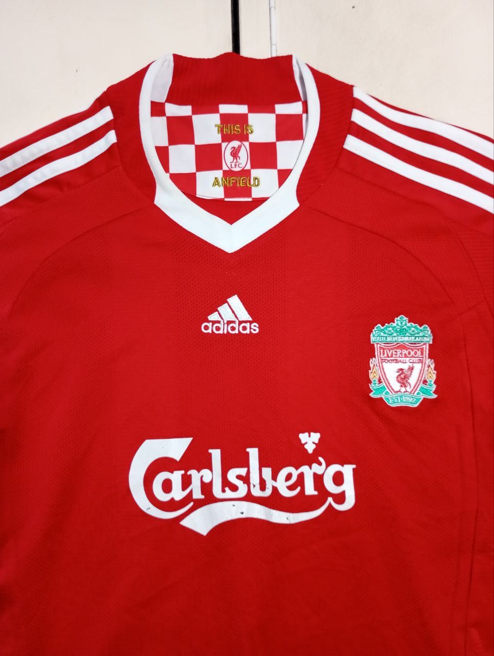 Adidas Liverpool FC Adidas Home Jersey 2008-2009 Size US M / EU 48-50 / 2 - 3 Thumbnail