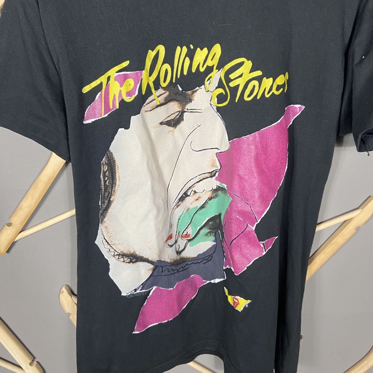 Andy Warhol Vintage 1989 The Rolling Stones by Andy Warhol Tour T-shirt Size US L / EU 52-54 / 3 - 5 Thumbnail