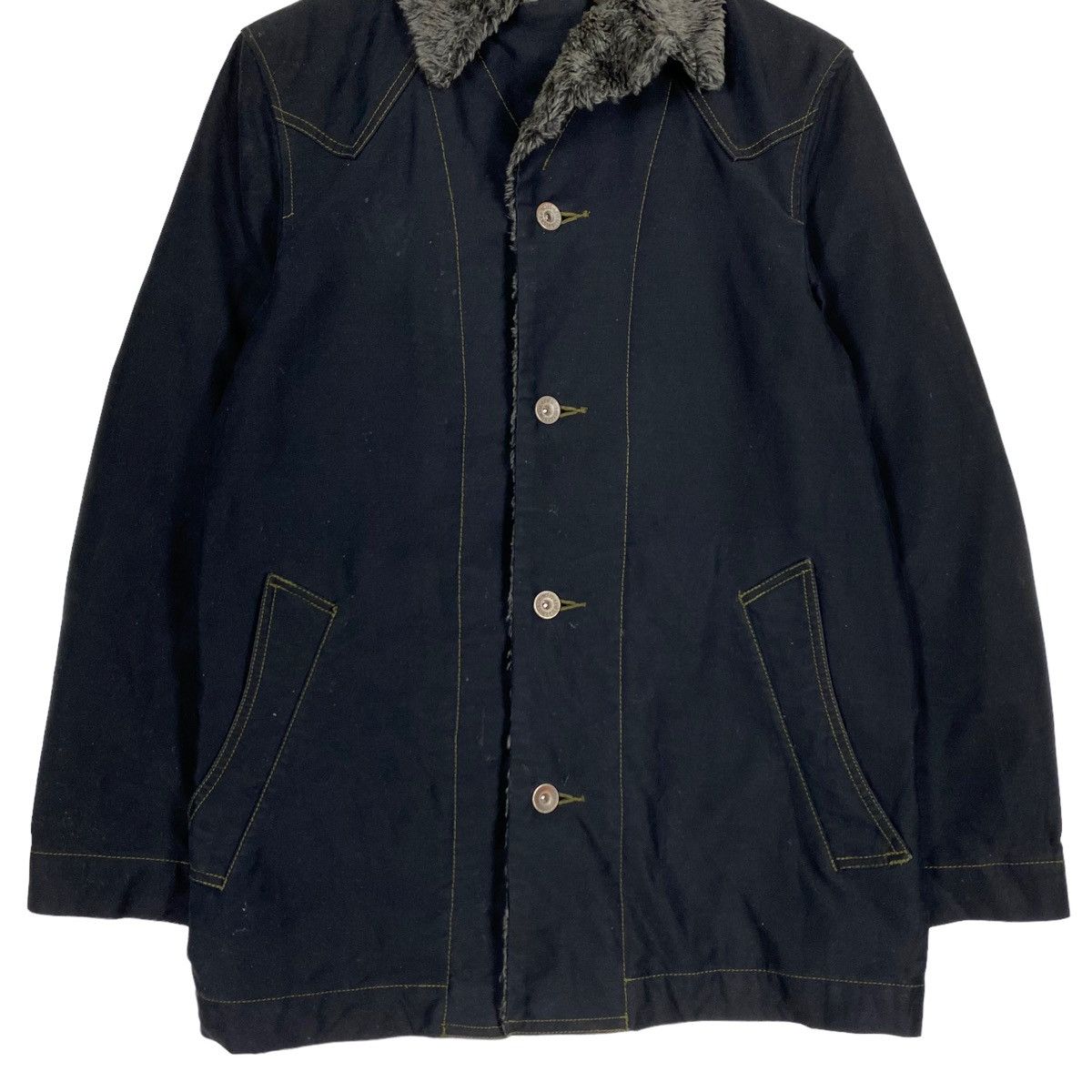 Levi's 💥LEVIS DECK BUTTON CHORE SHERPA COLLAR JACKET Size US L / EU 52-54 / 3 - 6 Thumbnail
