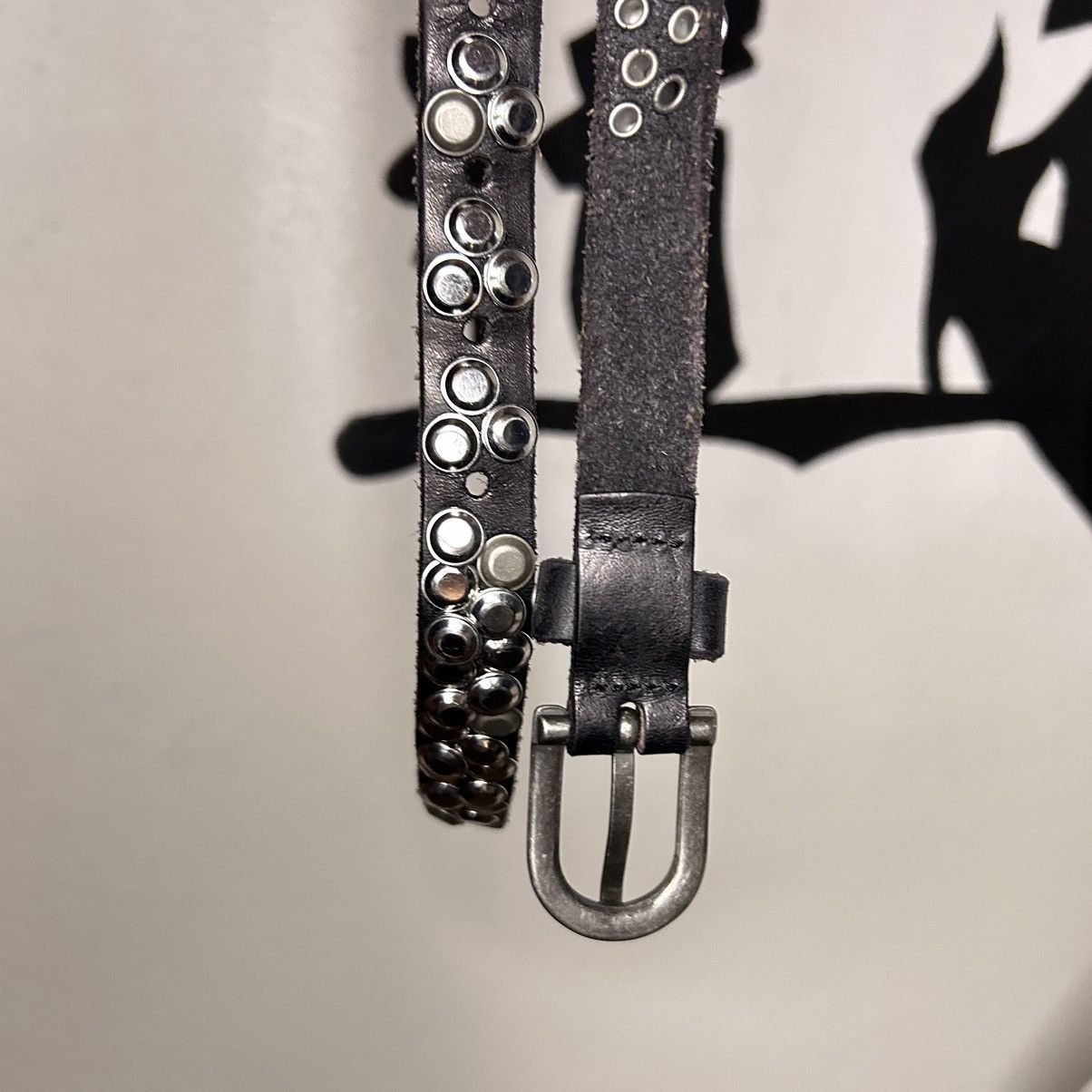 Affliction × Vintage Studded Skinny Leather Belt Vintage Size ONE SIZE - 8 Thumbnail