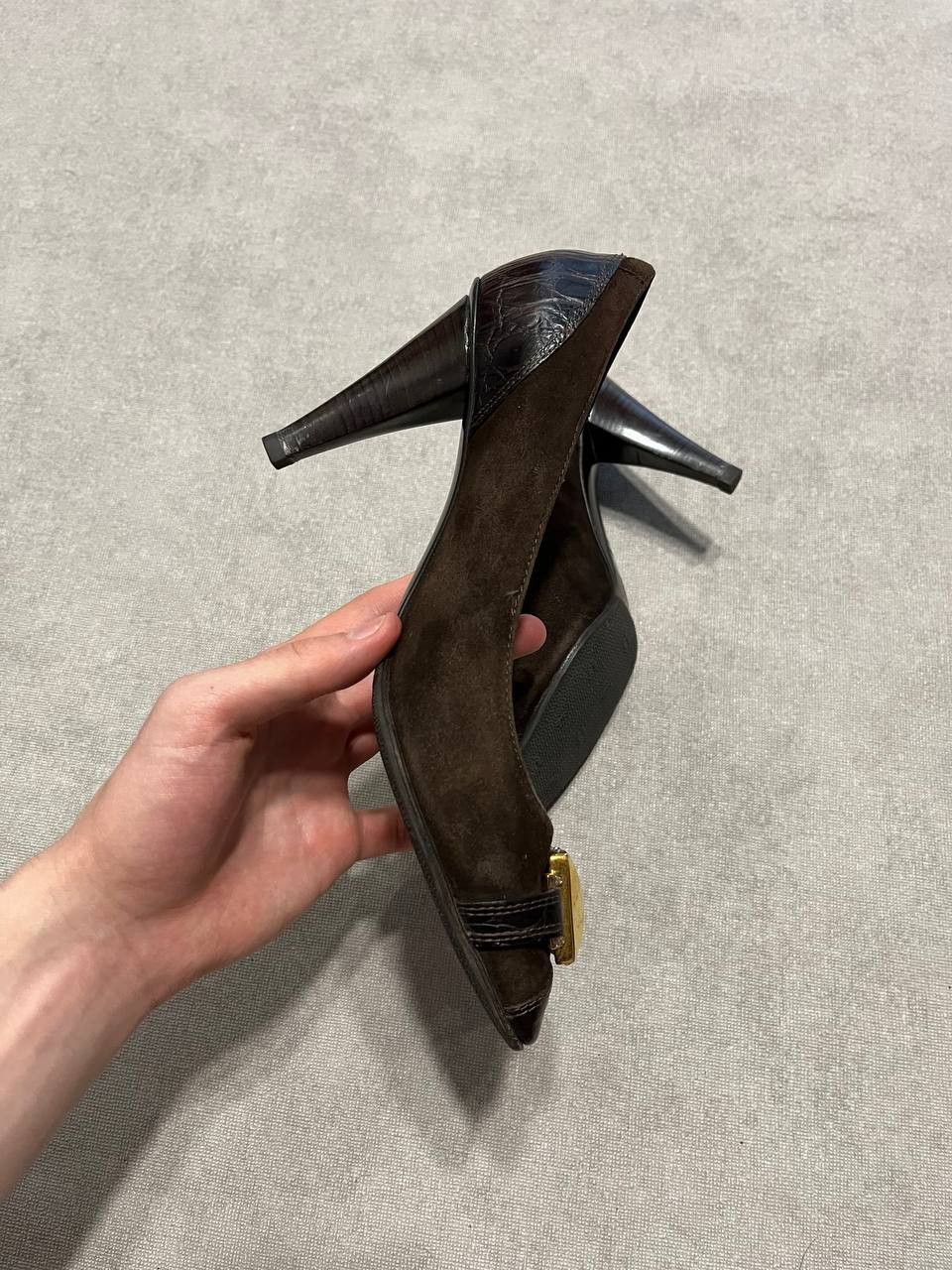 Giuseppe Zanotti Giuseppe Zanotti Open Women`s Rare Pumps Heels Gold 38 Size US 8 / IT 38 - 8 Thumbnail