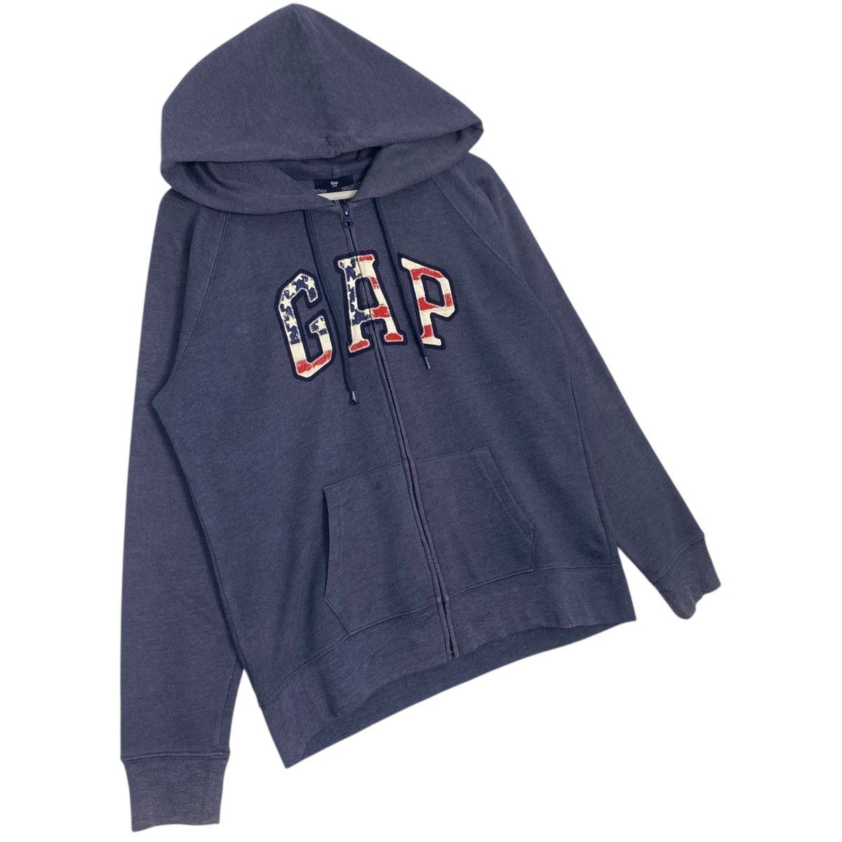 Vintage Vintage Gap Hoodie Big Logo Blue Pullover Jumper Size L Size US L / EU 52-54 / 3 - 3 Thumbnail