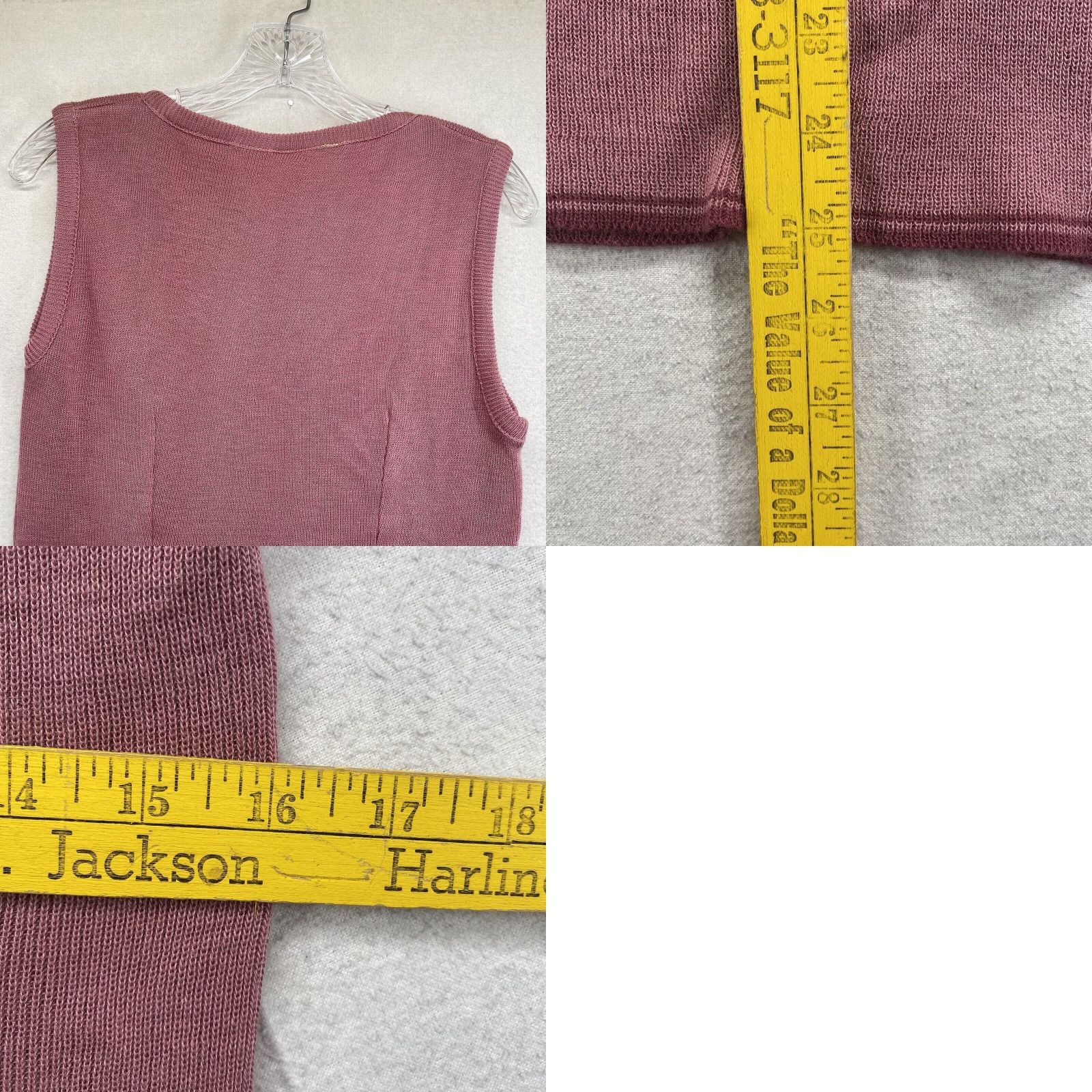 Vintage VINTAGE Fire Islander Women’s Sweater Vest Large Knit Sleeveless Pullover Cottagecore Pink 80s US Made Size L / US 10 / IT 46 - 8 Thumbnail