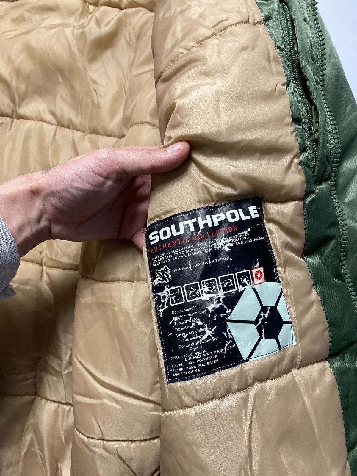 Rare Southpole N-2B Parka Bomber Jacket Flying millitary
