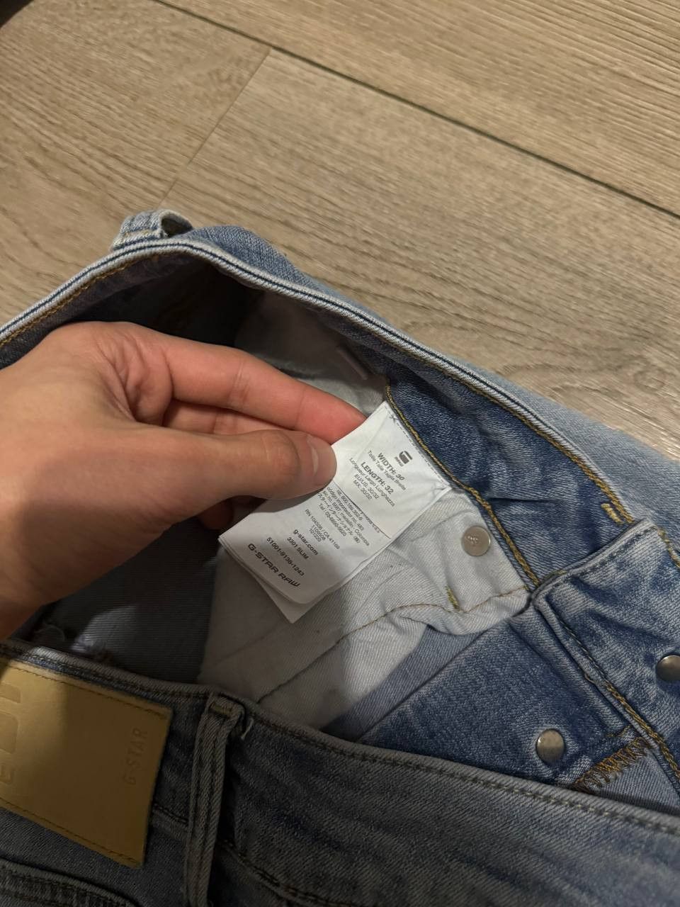G-Star G Star Raw 3301 Jeans Men Blue Slim size 30x32 Size US 30 / EU 46 - 5 Thumbnail