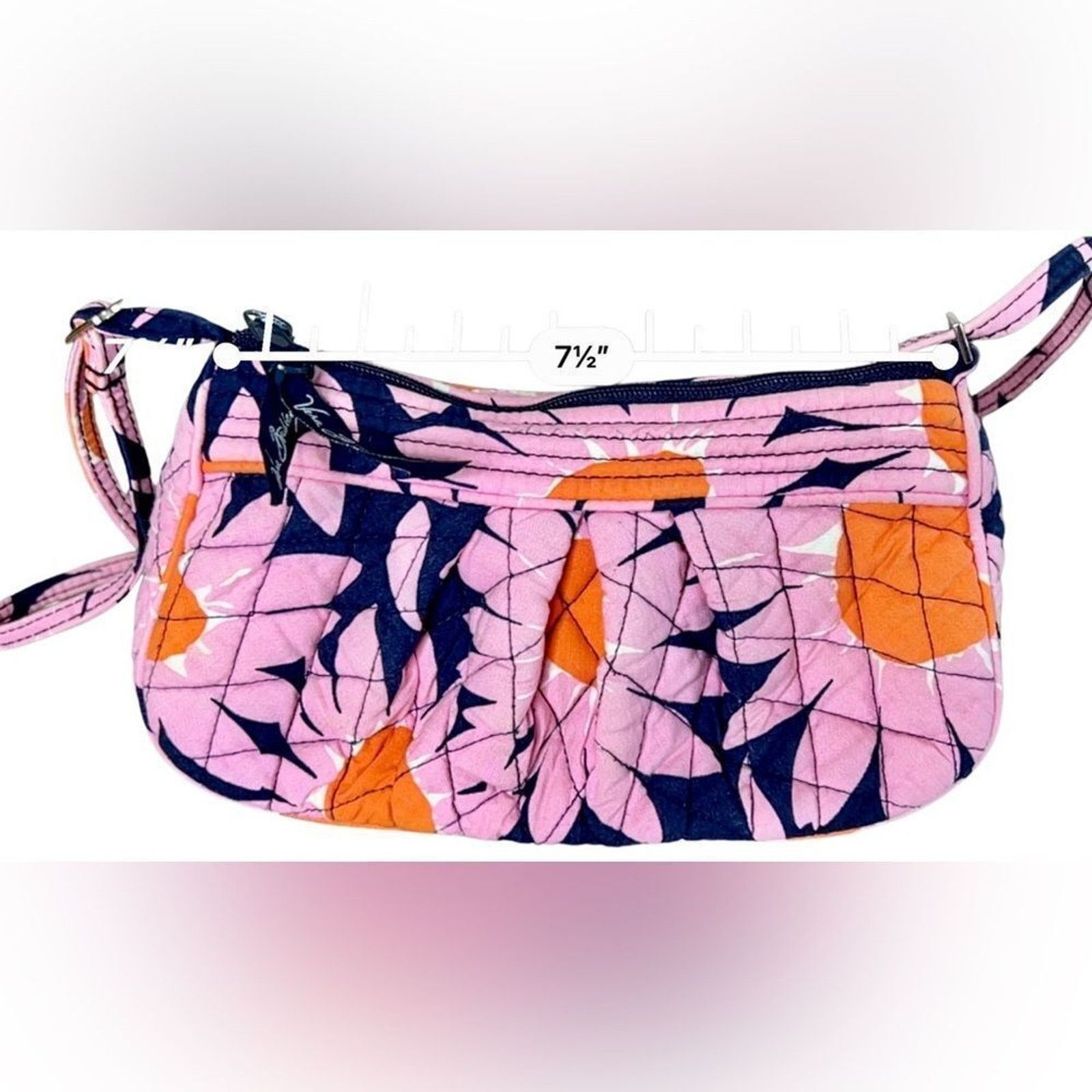 Vera Bradley Vera Bradley Quilted "Loves Me" Mini Crossbody Handbag Pink Size ONE SIZE - 10 Thumbnail
