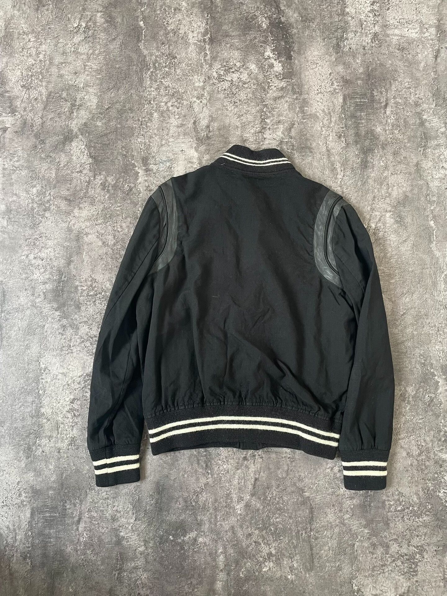 Saint Laurent Paris saint laurent black baseball jacket with lambskin. Size US M / EU 48-50 / 2 - 7 Thumbnail