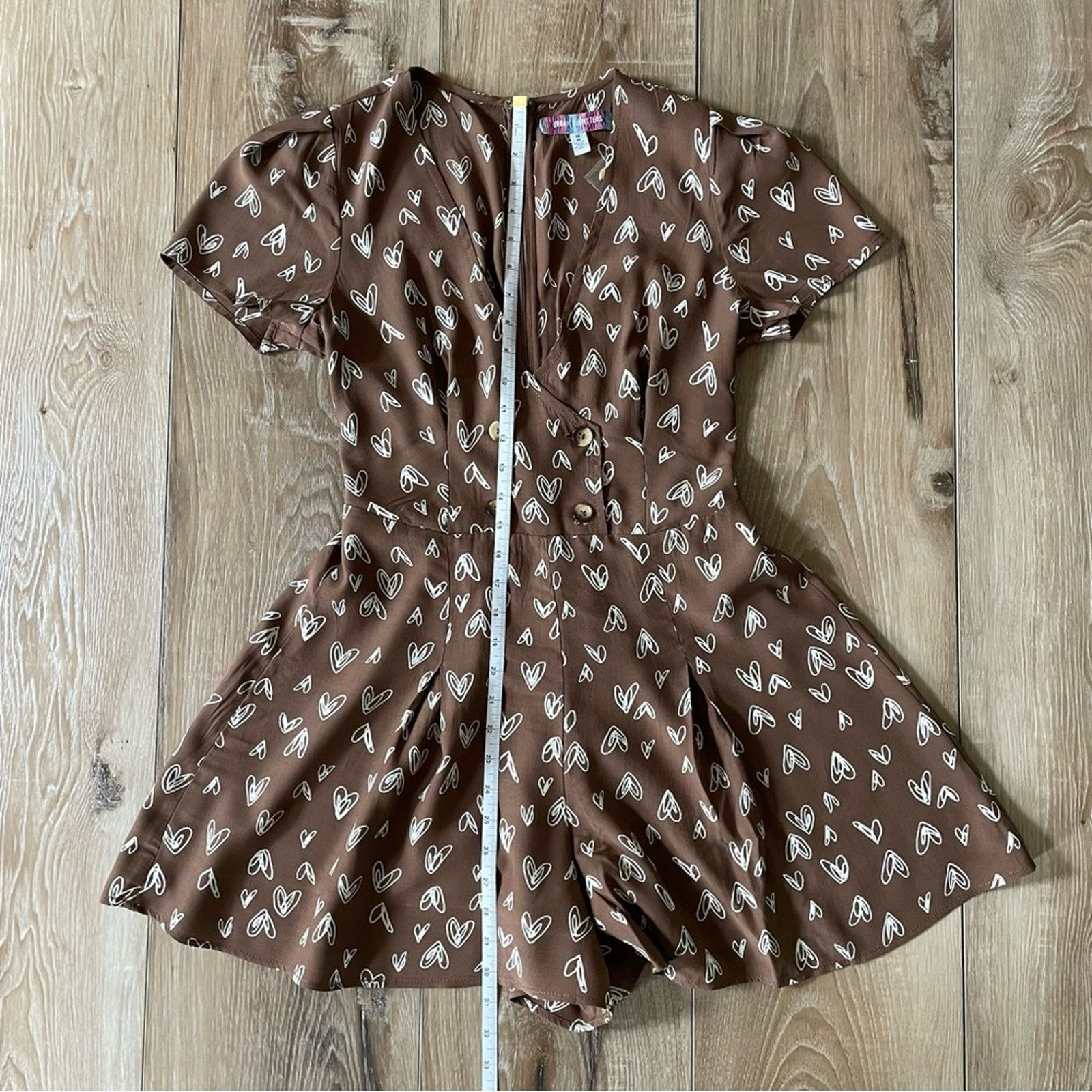 Urban Outfitters Urban Outfitters Juliette Printed Short Sleeve Romper M Size 28" / US 6 / IT 42 - 10 Thumbnail