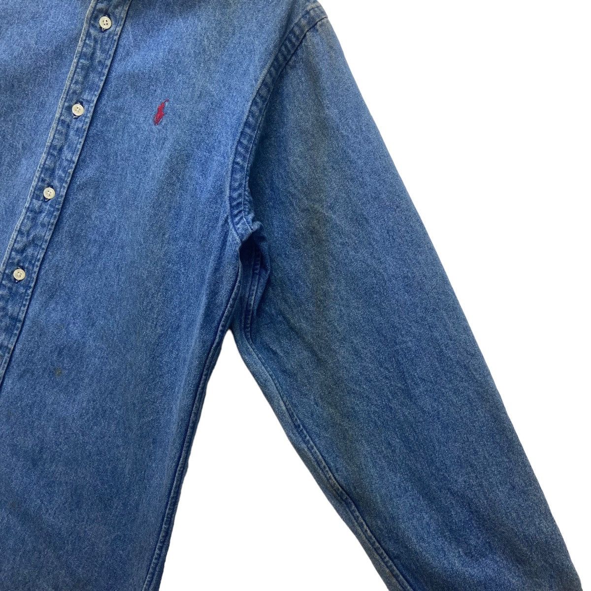 Polo Ralph Lauren × Ralph Lauren × Vintage Vintage Polo Country Ralph Lauren Reg US Pattern Denim Shirt Size US S / EU 44-46 / 1 - 16 Thumbnail