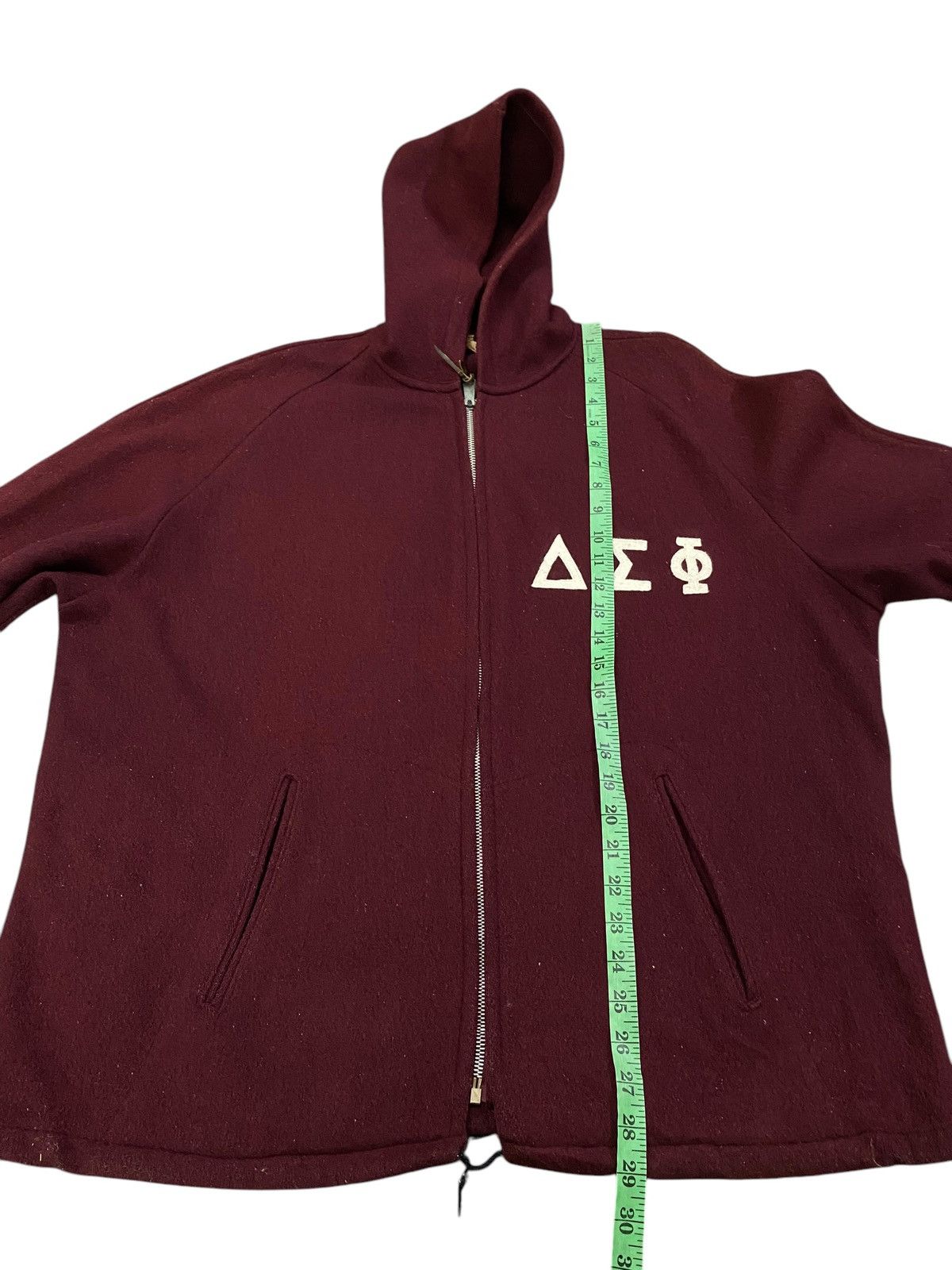 Vintage Vintage 70s Alpha Sigma Phi Wool Zipper Hoodie XL Size Size US XL / EU 56 / 4 - 17 Thumbnail
