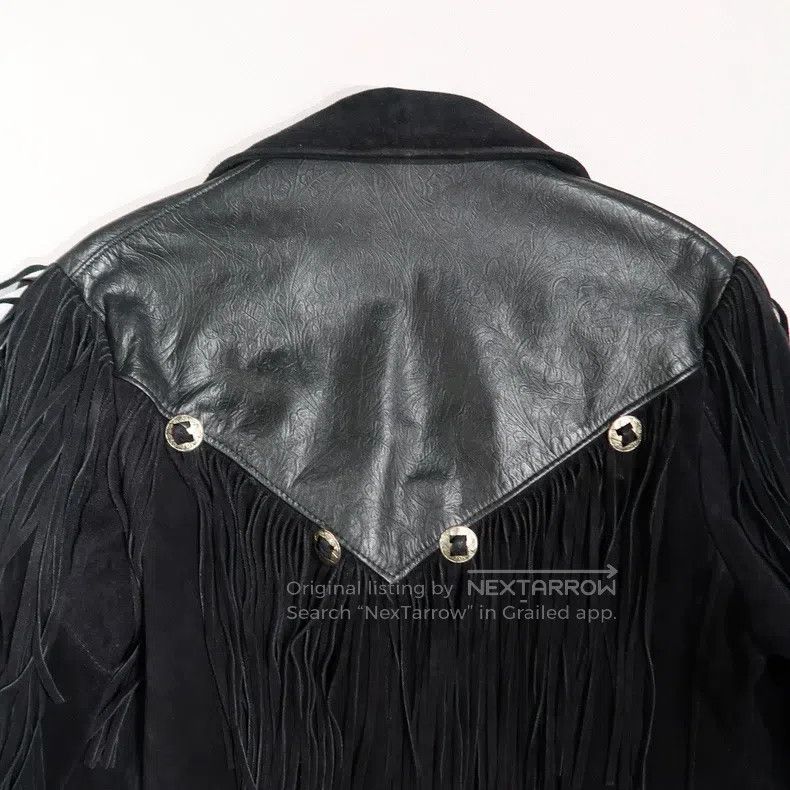 Schott Schott Medieval tassel dark pattern relief suede spliced l Size US S / EU 44-46 / 1 - 5 Thumbnail