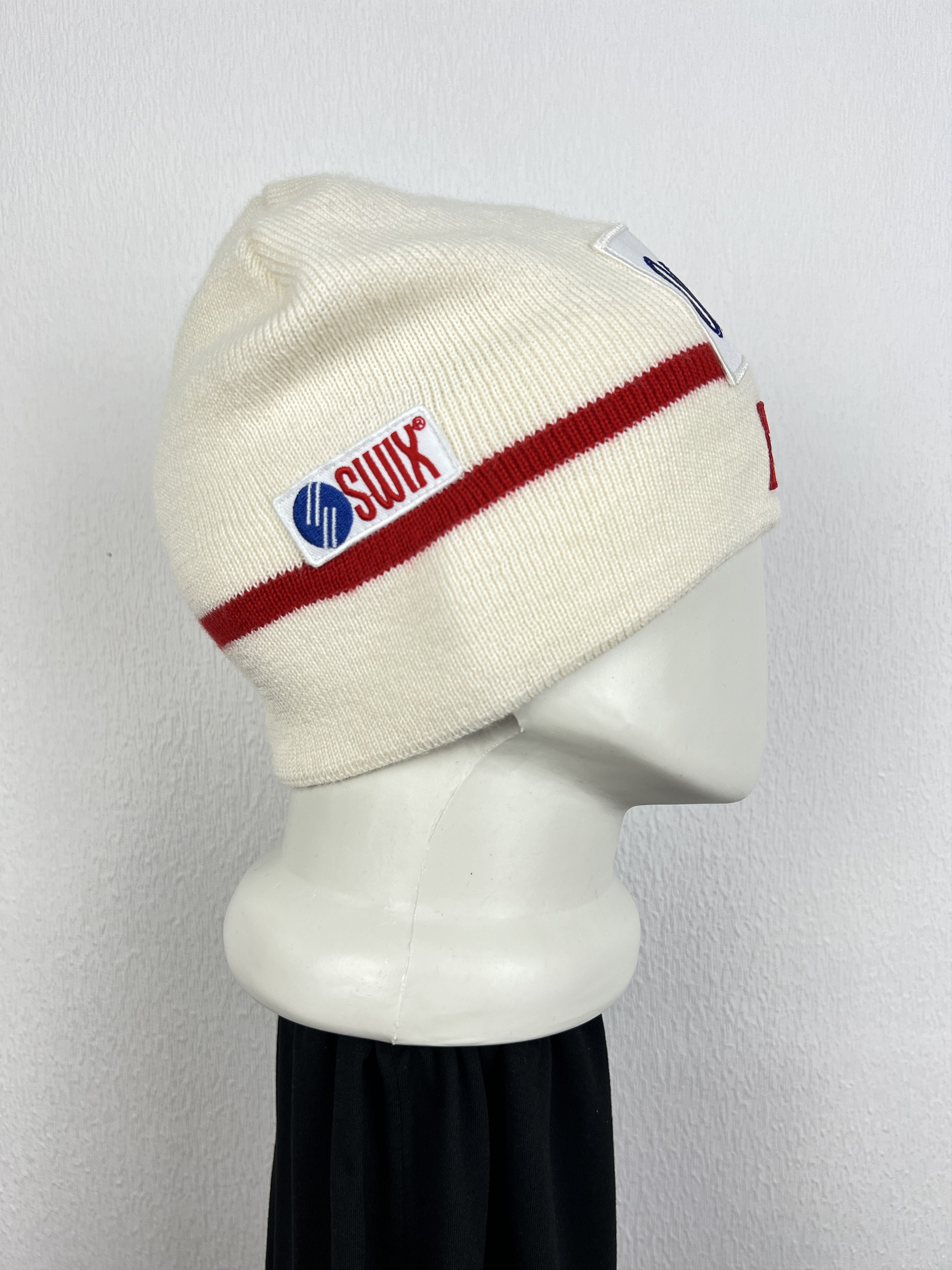 Vintage Swix Beanie Hat Ski Cap Biathlon Lined Norway Flag Sport Size ONE SIZE - 3 Thumbnail