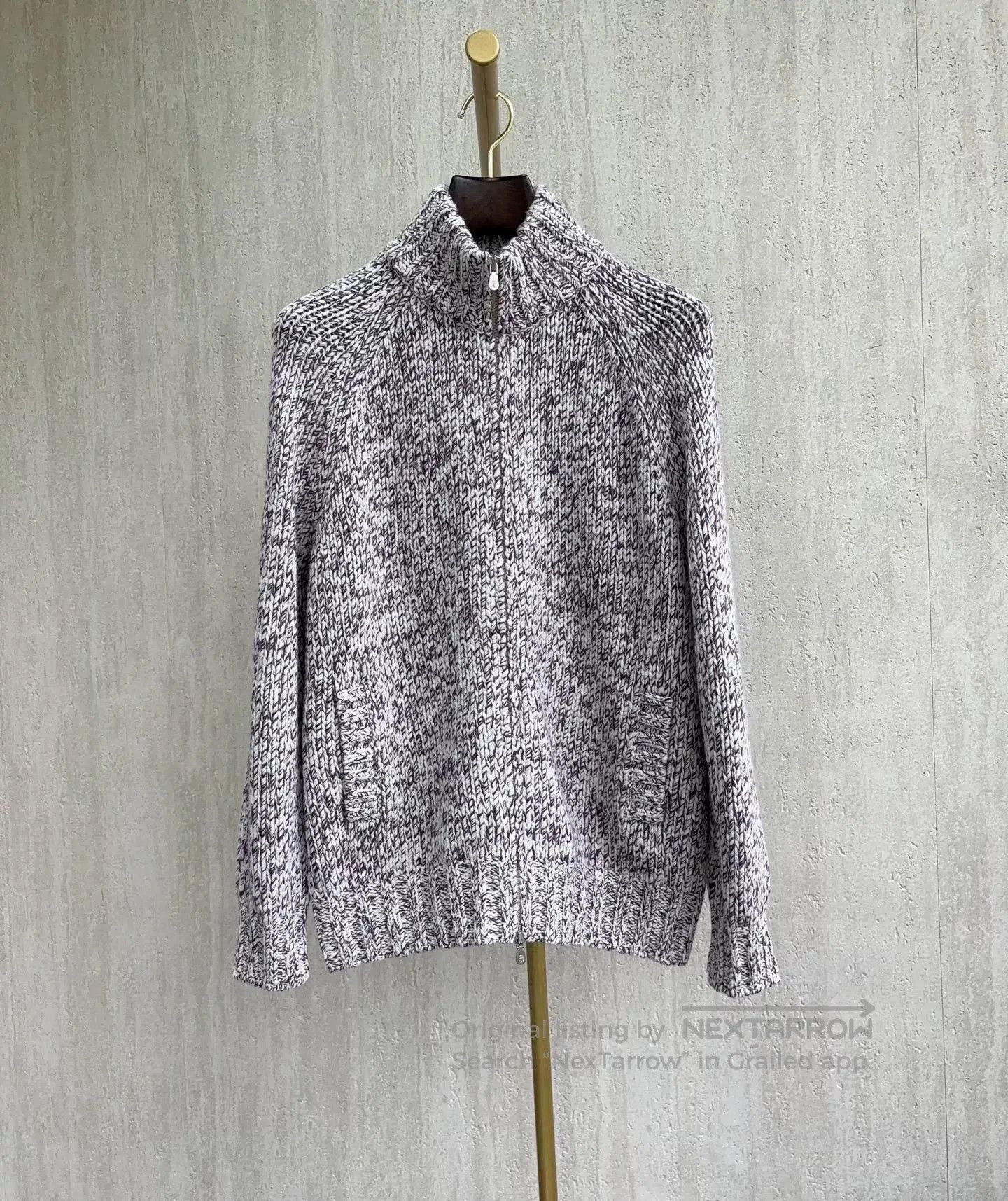 Brunello Cucinelli Brunello Cucinelli Zip Knit Cardigan. Size US L / EU 52-54 / 3 - 1 Thumbnail