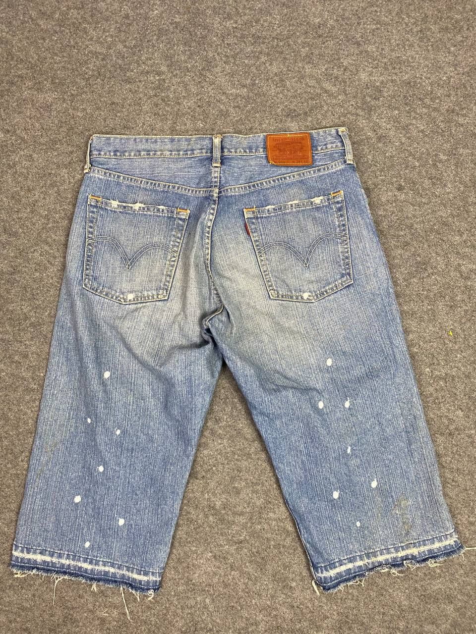 Levi's vintage levis 503 shorts distressed denim nice design Size US 36 / EU 52 - 2 Thumbnail