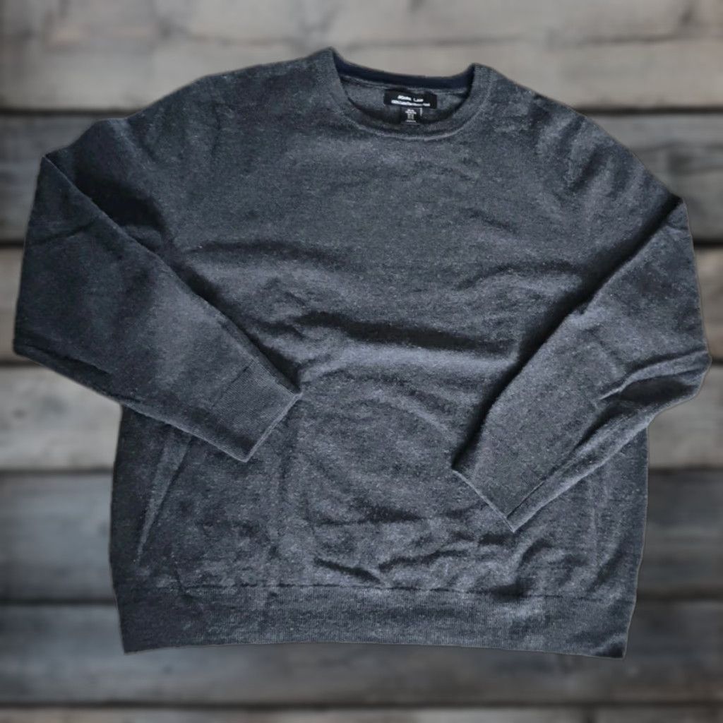 Vintage Mark Law 100% Extra Fine Merino Wool Pullover Jumper Gray Men's XL Casual Classic Size US XL / EU 56 / 4 - 1 Thumbnail