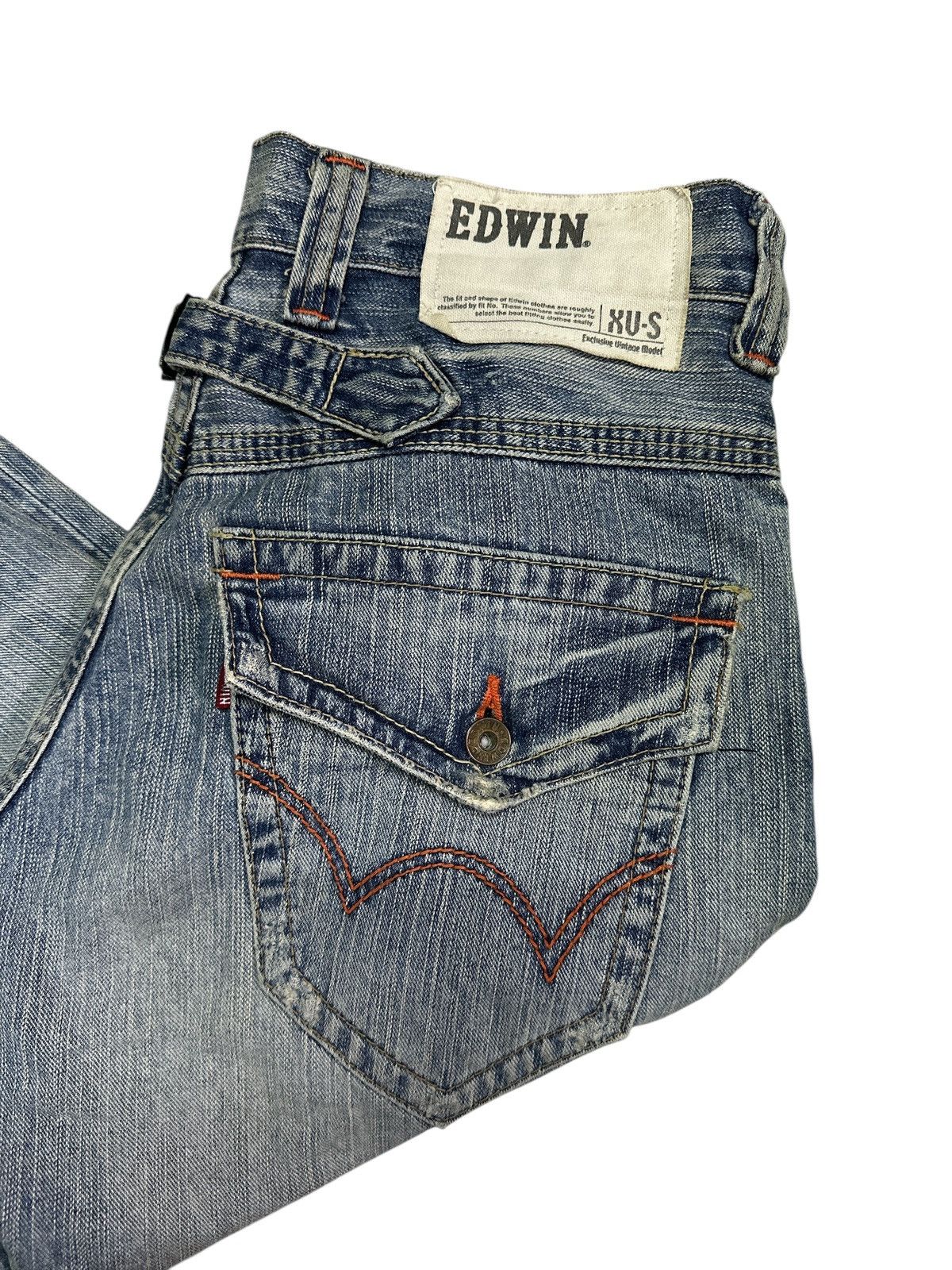 Other Vintage 90s Style Edwin xvs Buckle Back bootcut. Size US 32 / EU 48 - 4 Thumbnail