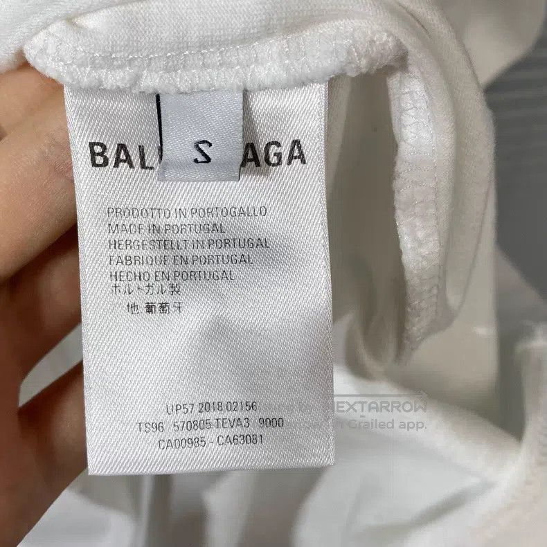 Balenciaga Balenciaga Short Sleeve T-Shirt - Oil Gauge Print Logo - W Size US S / EU 44-46 / 1 - 7 Thumbnail