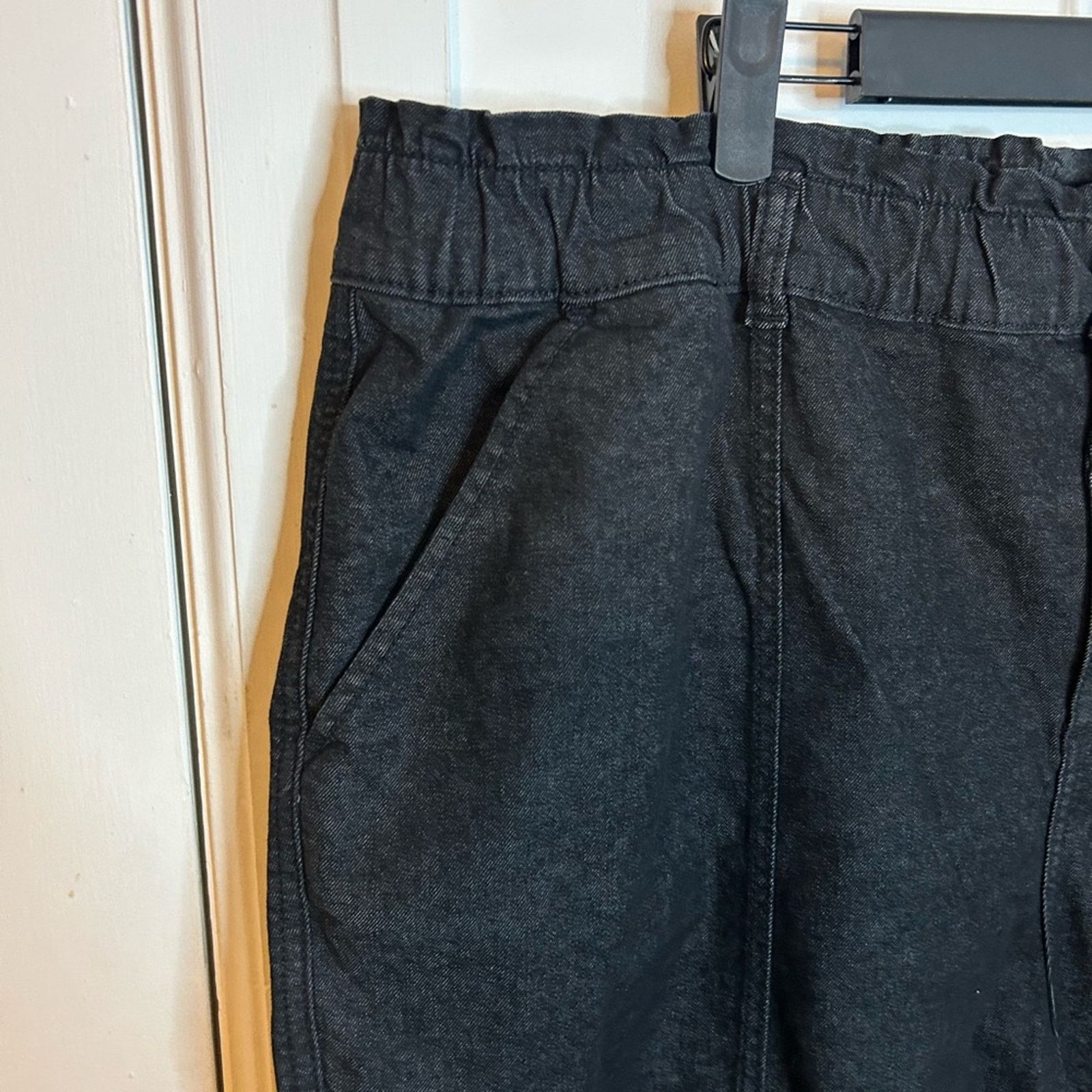 Other Nwt Lane Bryant Black Denim Straight Leg Cargo Pants Size 42" / US 20 - 9 Thumbnail