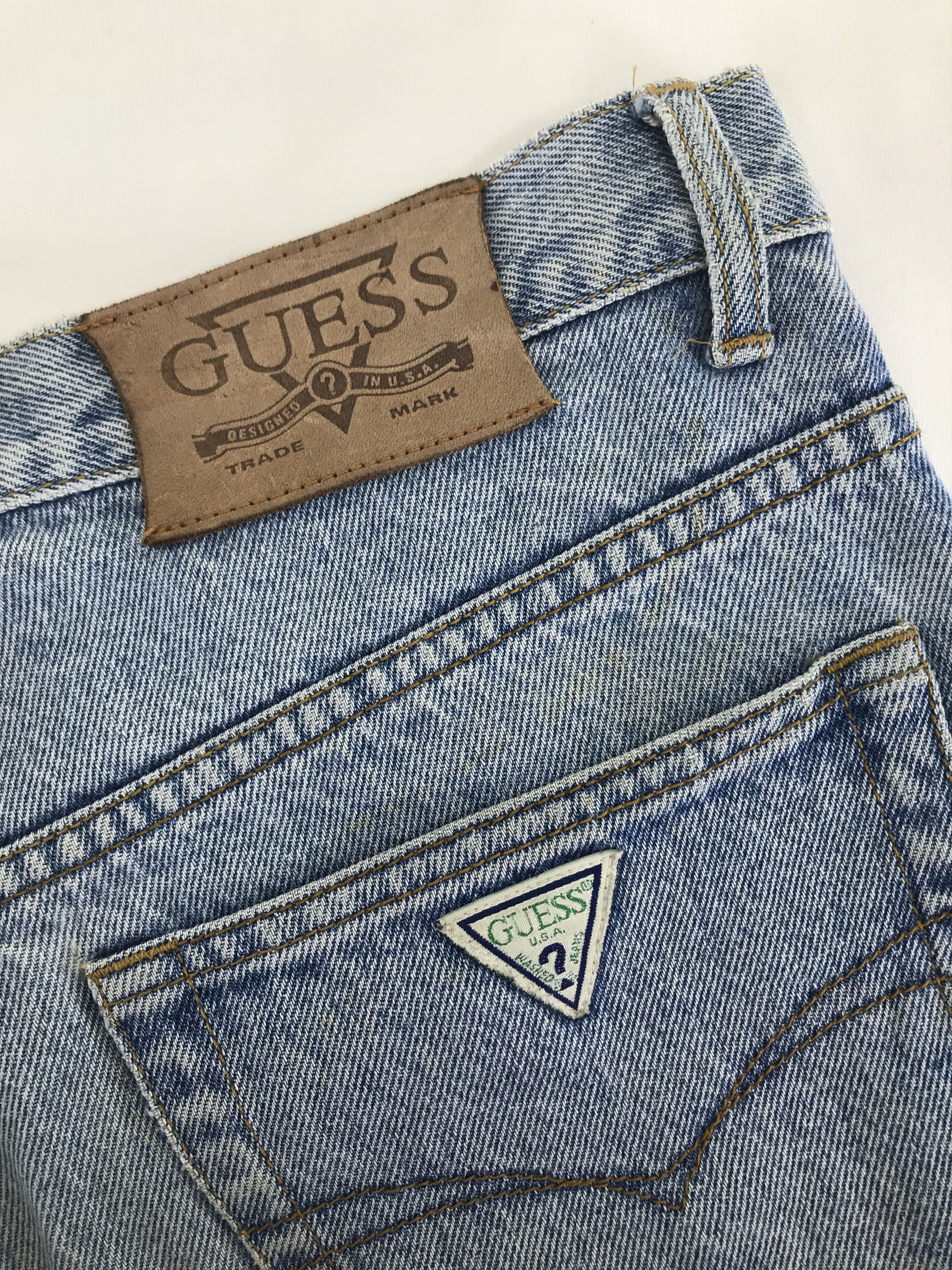 Guess Vintage Guess Blue Wash Jeans Size US 33 - 11 Thumbnail