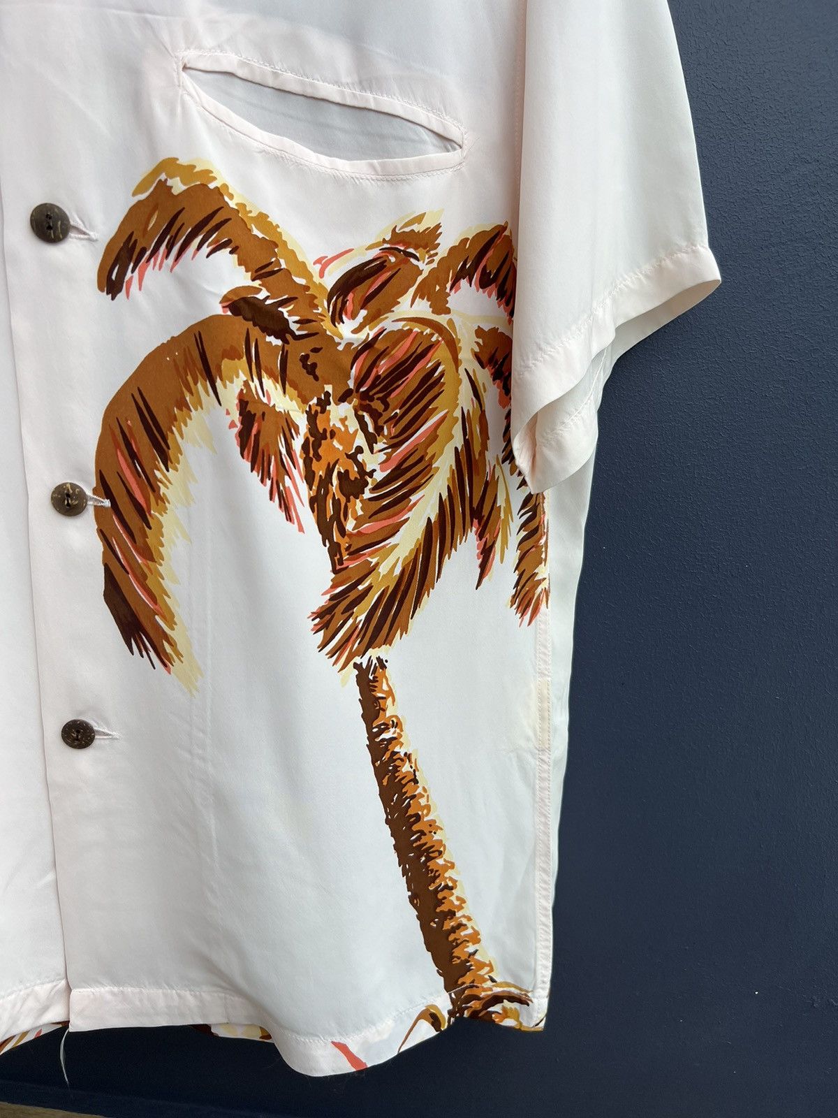Sun Surf ARCHIVE SS13 Palm Tree Climber Back Panel Rayon Hawaii Shirt Size US S / EU 44-46 / 1 - 4 Thumbnail