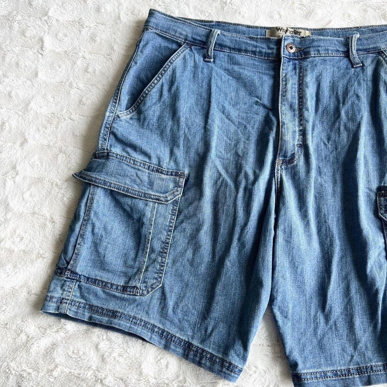 Wrangler Wrangler Denim Cargo Shorts Jorts Mens 38 *Tag 36 Blue Baggy Size US 38 / EU 54 - 4 Thumbnail