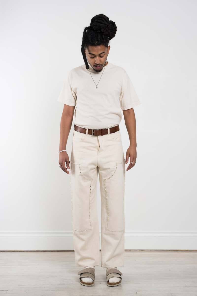 Kartik Research Kartik Research Double Knee Mirror Embroidered Trouser Size US 30 / EU 46 - 1 Thumbnail