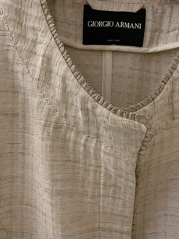 Giorgio Armani Fitted blazer with mini ruffle trim Size M / US 6-8 / IT 42-44 - 5 Thumbnail
