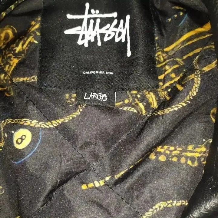 Stussy STUSSY CALIFORNIA USA LEATHER WINDBREAKER MONOGRAM JACKET Size US L / EU 52-54 / 3 - 2 Thumbnail