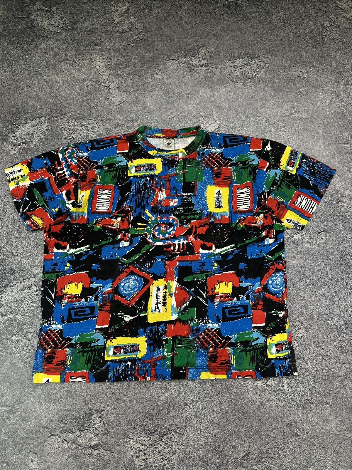 Converse Vintage 90s Converse All Over Print T-Shirt Graphic XL Size US XL / EU 56 / 4 - 1 Thumbnail